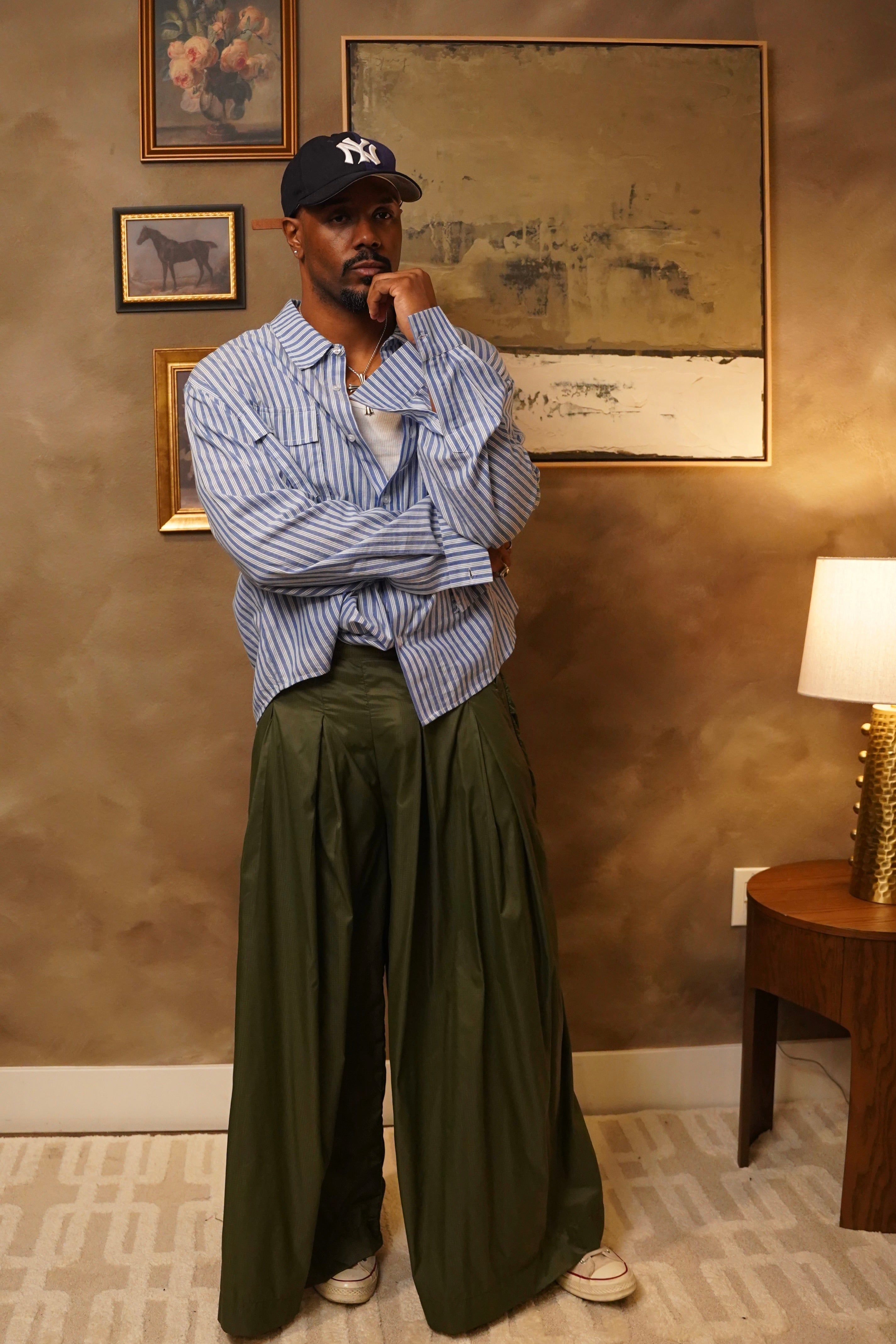 Zevelyn Jean Khadijah Wide Leg Pant KHADIJAH WIDE LEG PANT Army Green