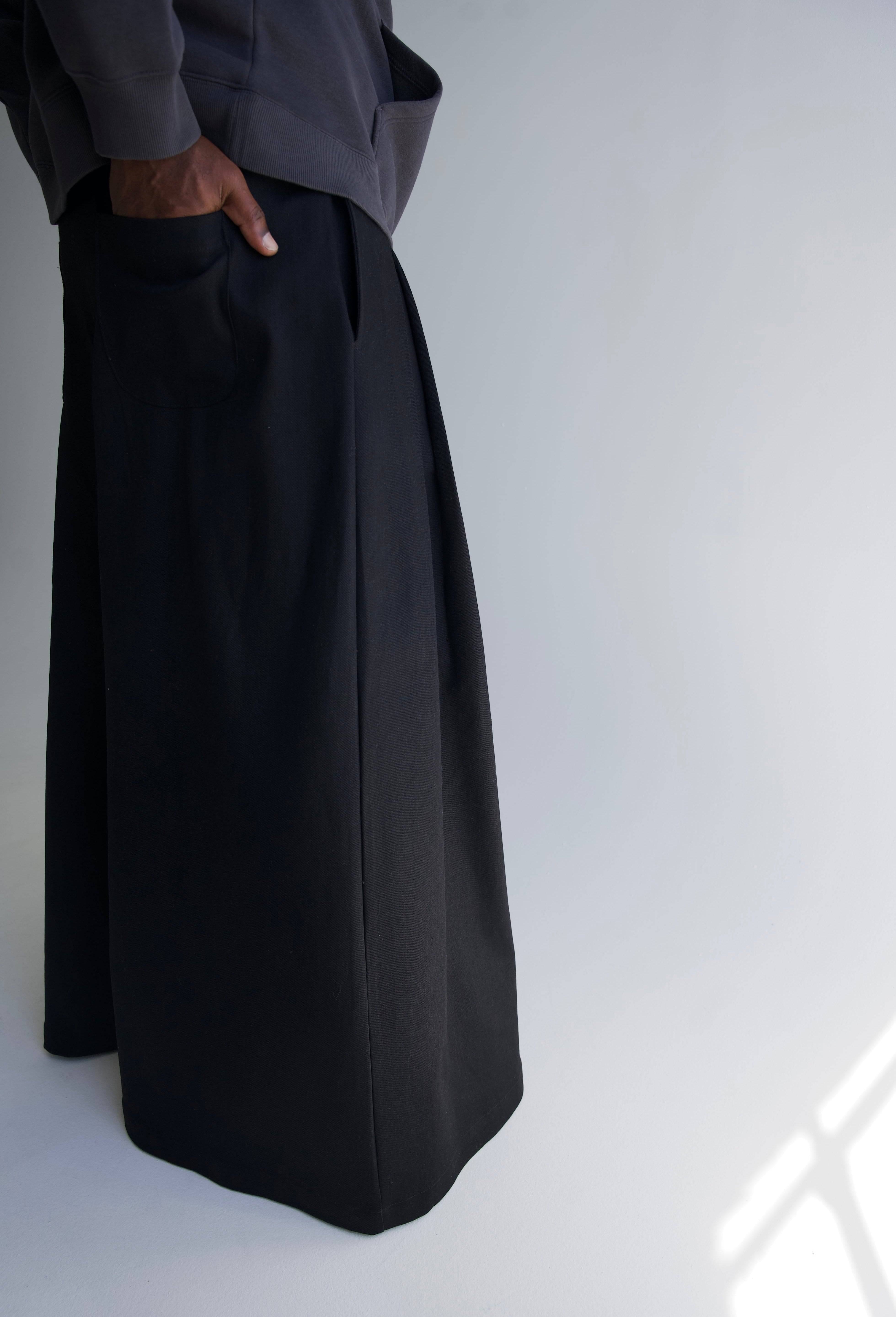 Zevelyn Jean Khadijah Wide Leg Pant KHADIJAH WIDE LEG PANT Black Denim
