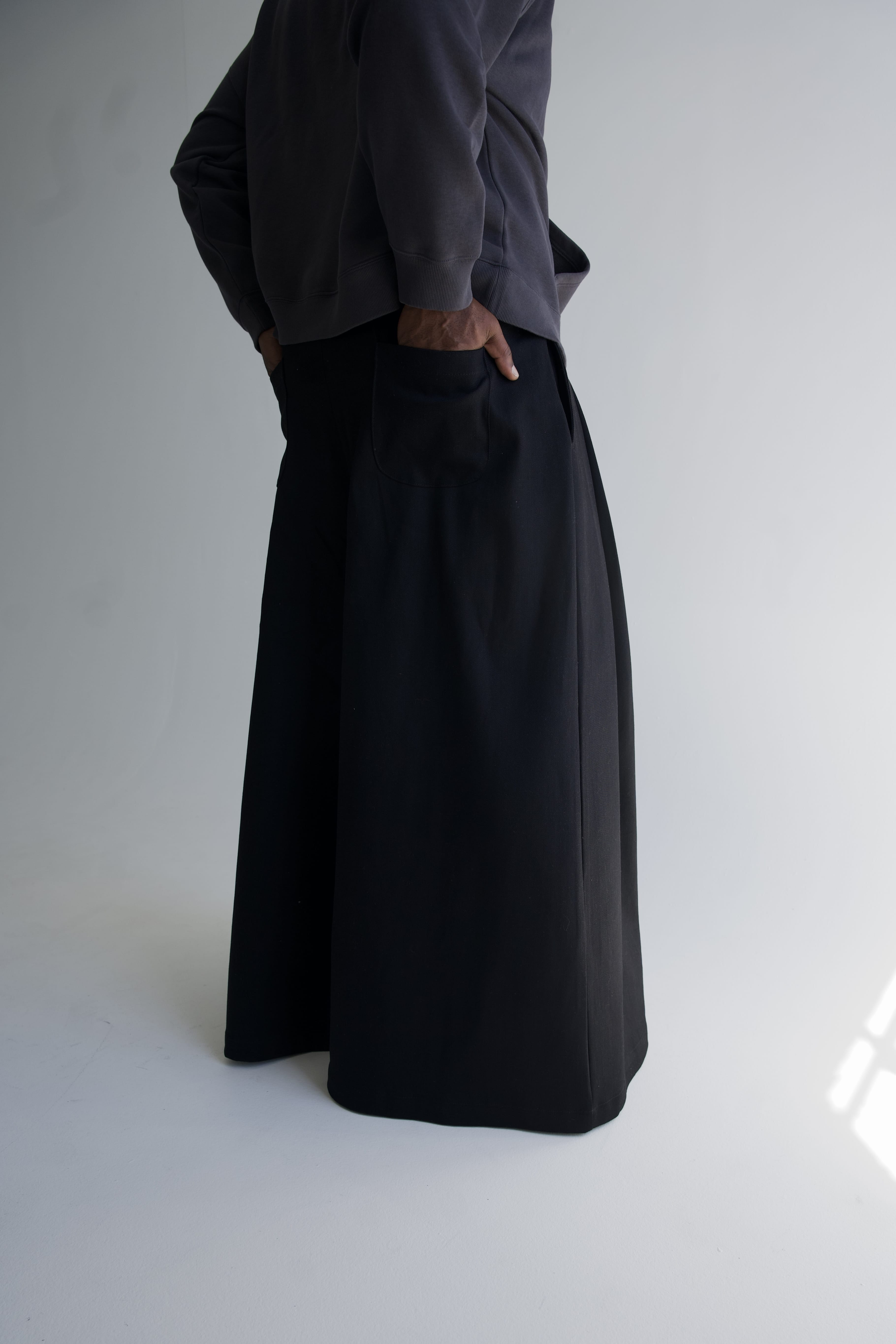 Zevelyn Jean Khadijah Wide Leg Pant KHADIJAH WIDE LEG PANT Black Denim
