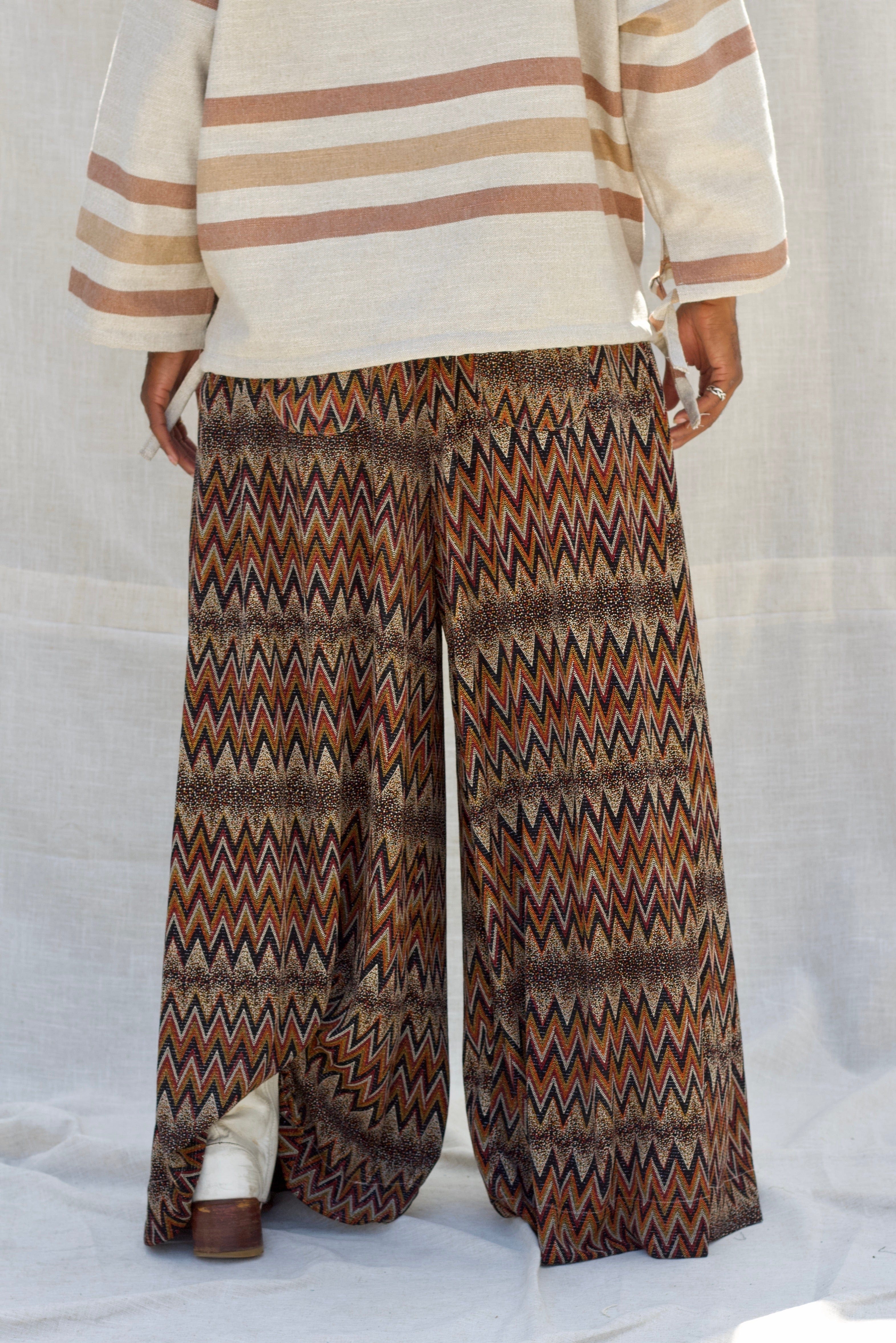 Zevelyn Jean Khadijah Wide Leg Pant KHADIJAH WIDE LEG PANT Bohemian Chevron