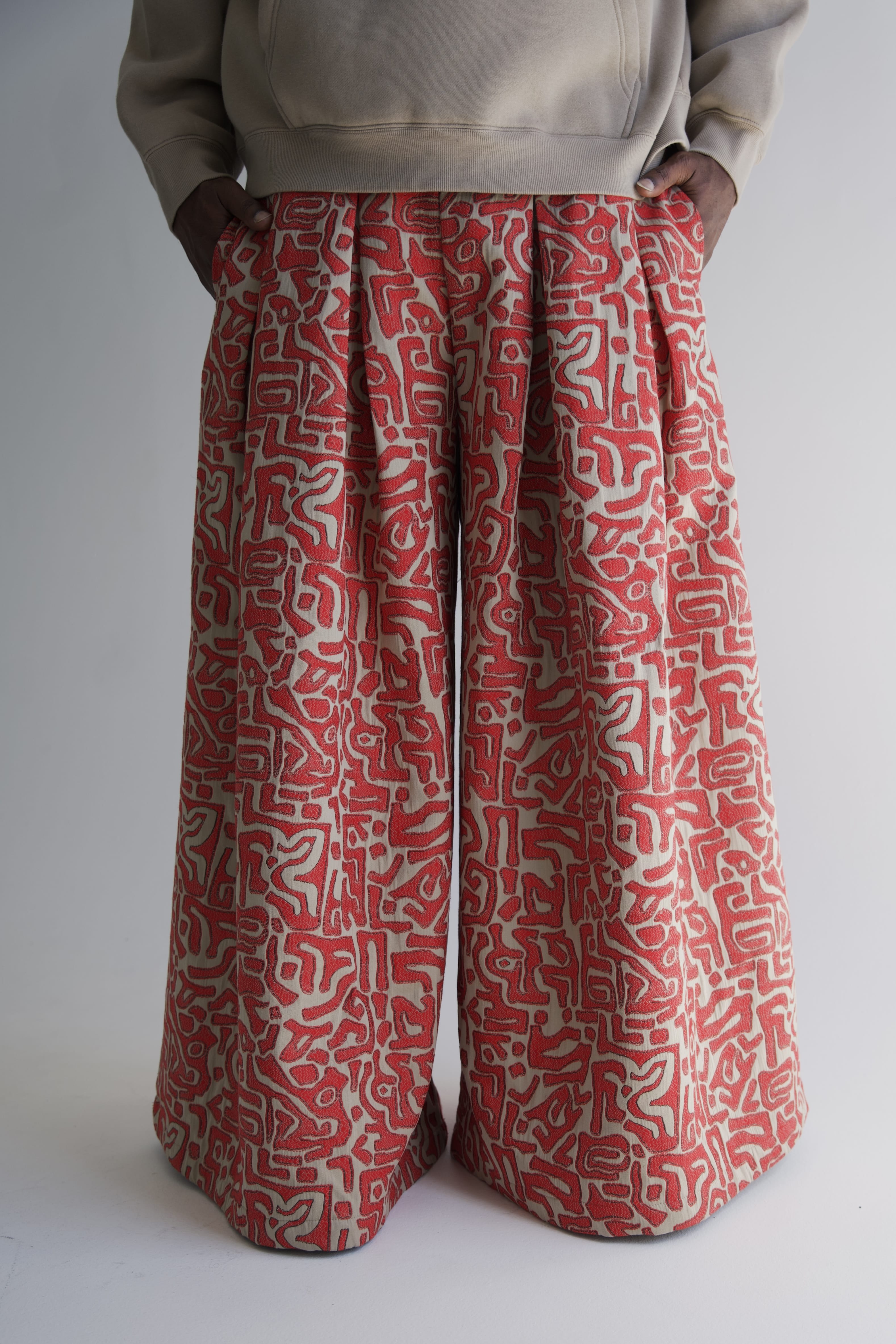 Zevelyn Jean Khadijah Wide Leg Pant KHADIJAH WIDE LEG PANT Cayenne Pepper