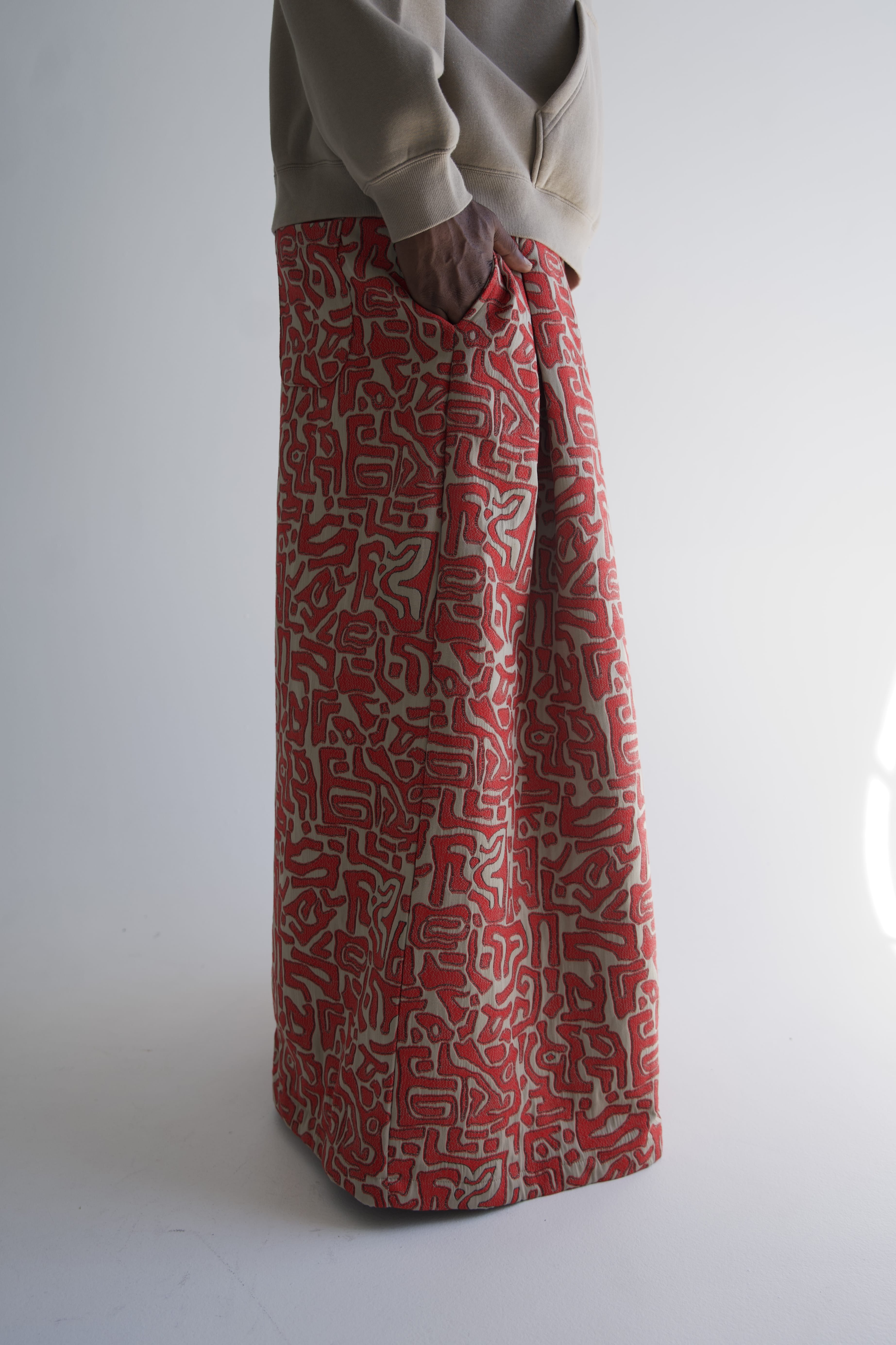 Zevelyn Jean Khadijah Wide Leg Pant KHADIJAH WIDE LEG PANT Cayenne Pepper