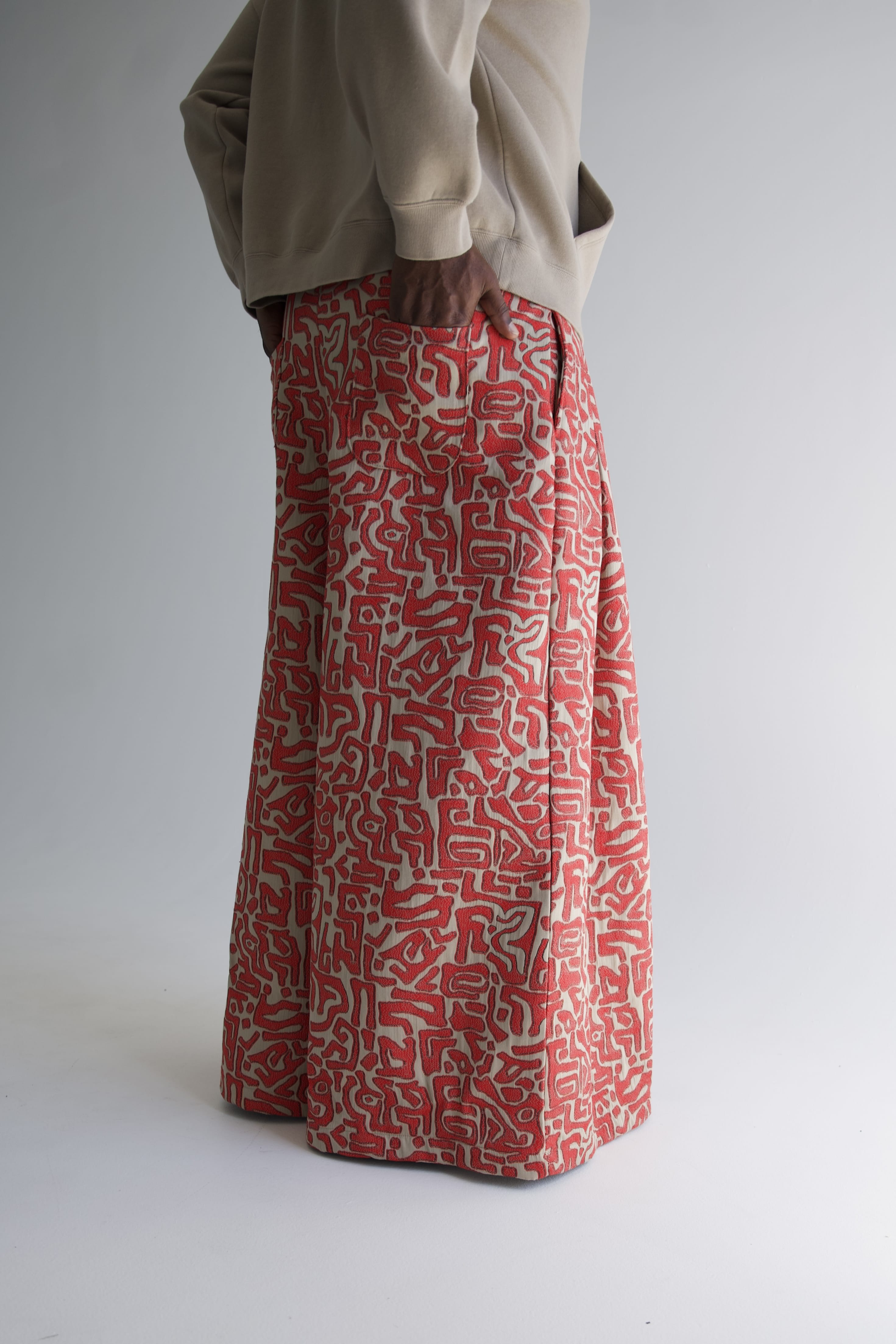 Zevelyn Jean Khadijah Wide Leg Pant KHADIJAH WIDE LEG PANT Cayenne Pepper