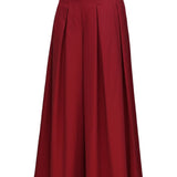 Zevelyn Jean Khadijah Wide Leg Pant KHADIJAH WIDE LEG PANT Cherry Red