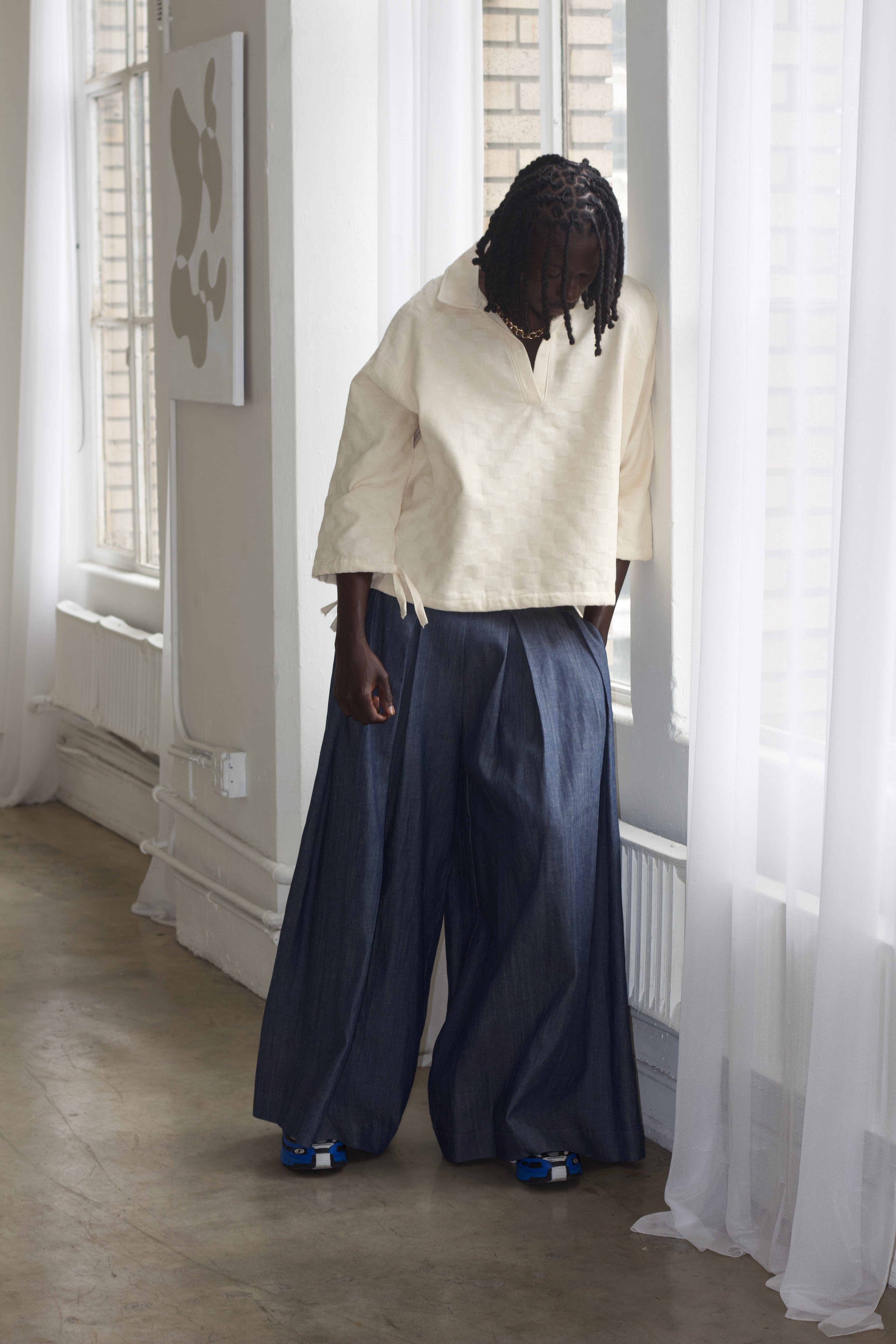 Zevelyn Jean Khadijah Wide Leg Pant KHADIJAH WIDE LEG PANT Classic Denim