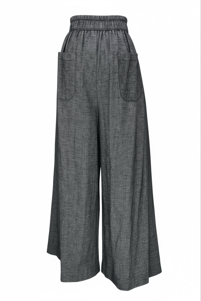Zevelyn Jean Khadijah Wide Leg Pant KHADIJAH WIDE LEG PANT Coal