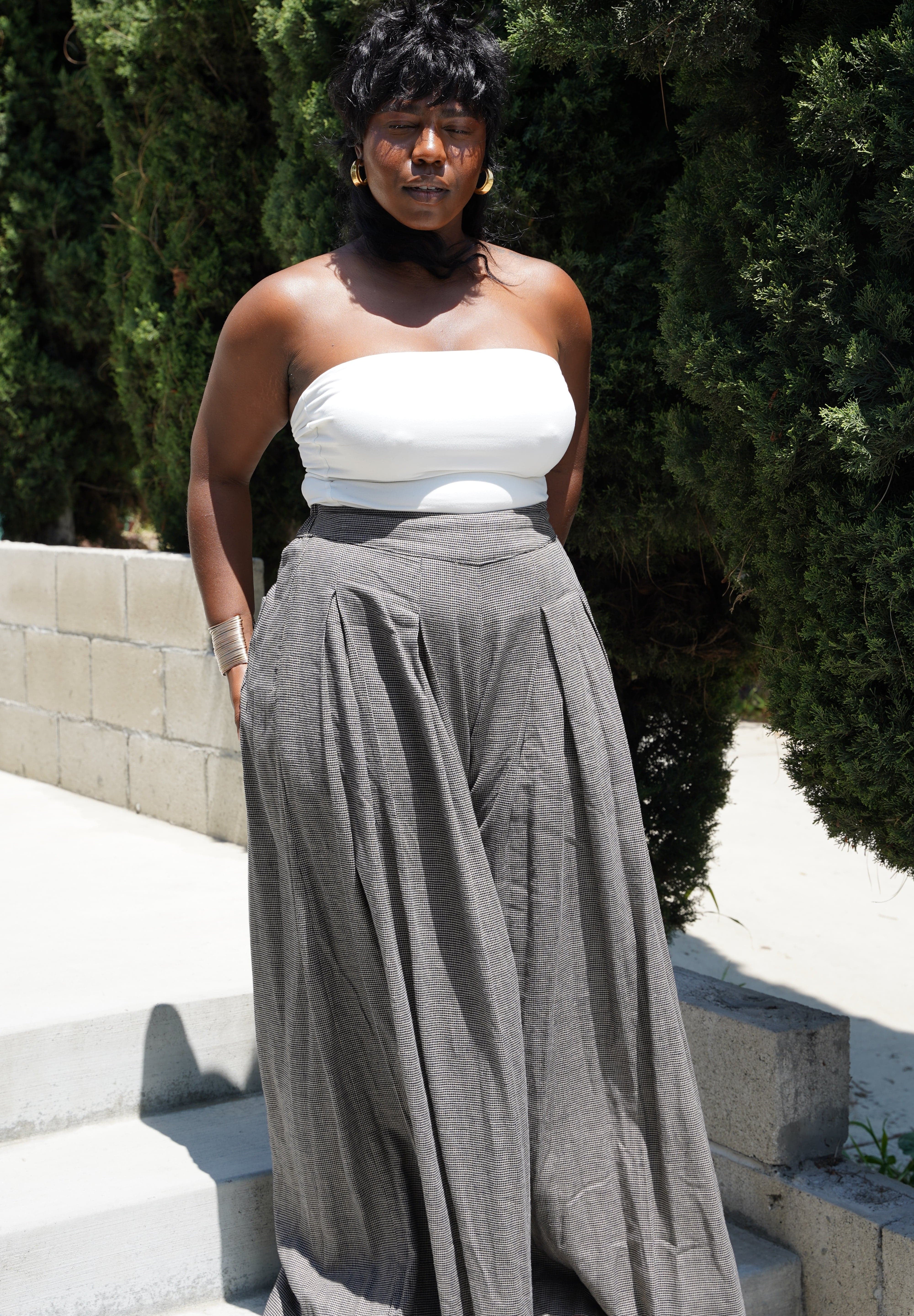 KHADIJAH WIDE LEG PANT Ebony