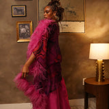 Zevelyn Jean Khadijah Wide Leg Pant KHADIJAH WIDE LEG PANT Fuscia