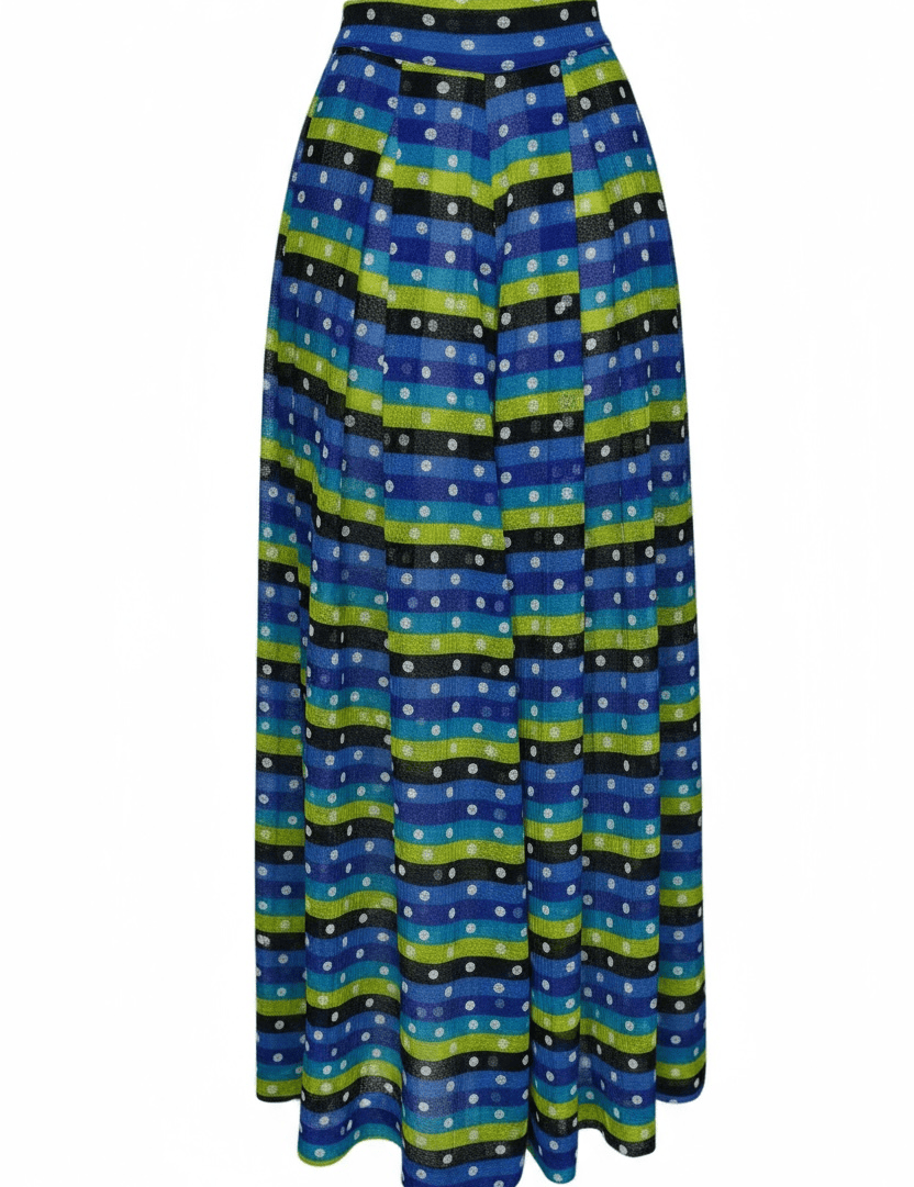 Zevelyn Jean Khadijah Wide Leg Pant KHADIJAH WIDE LEG PANT Lime Dots