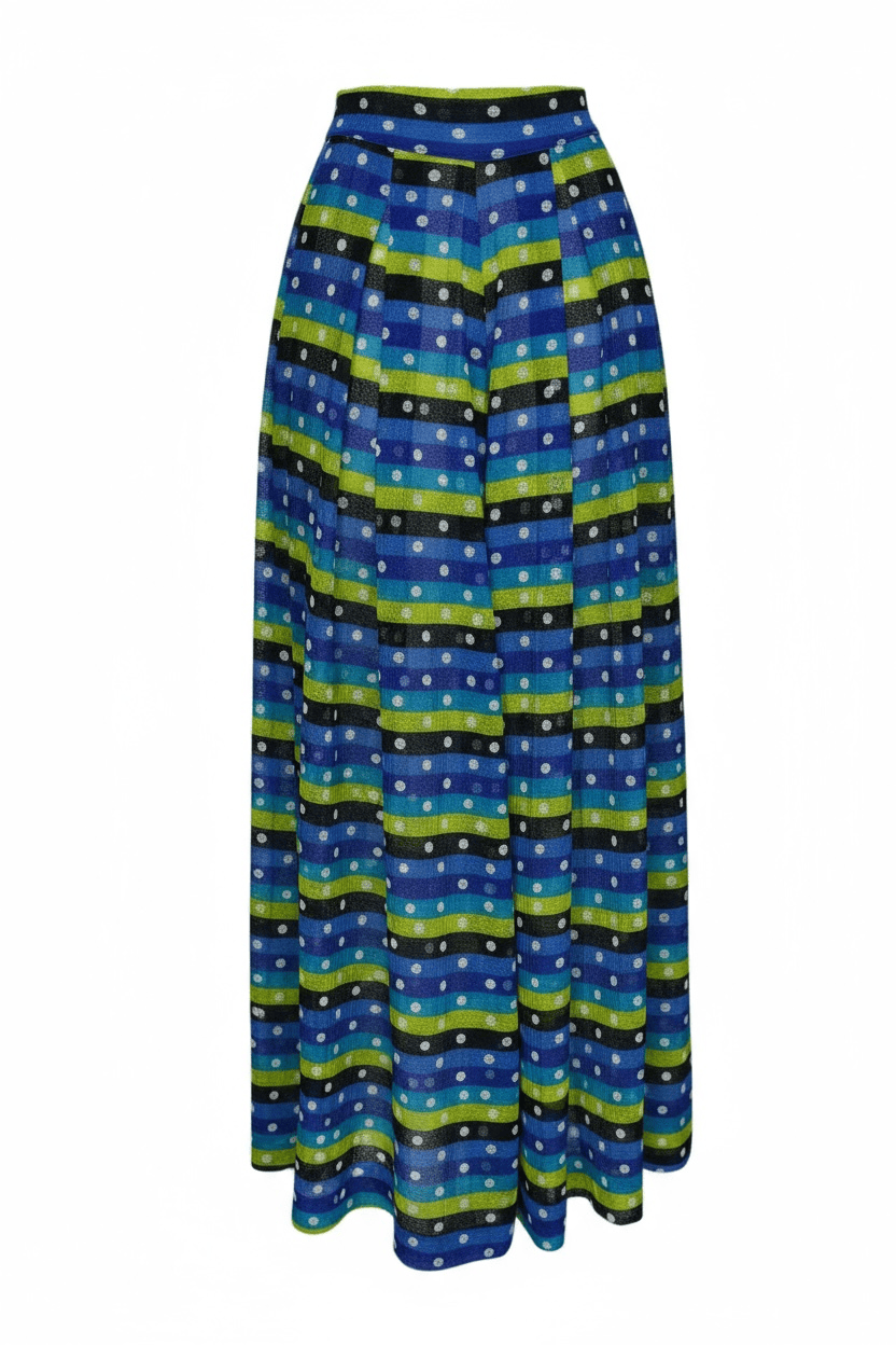 Zevelyn Jean Khadijah Wide Leg Pant KHADIJAH WIDE LEG PANT Lime Dots