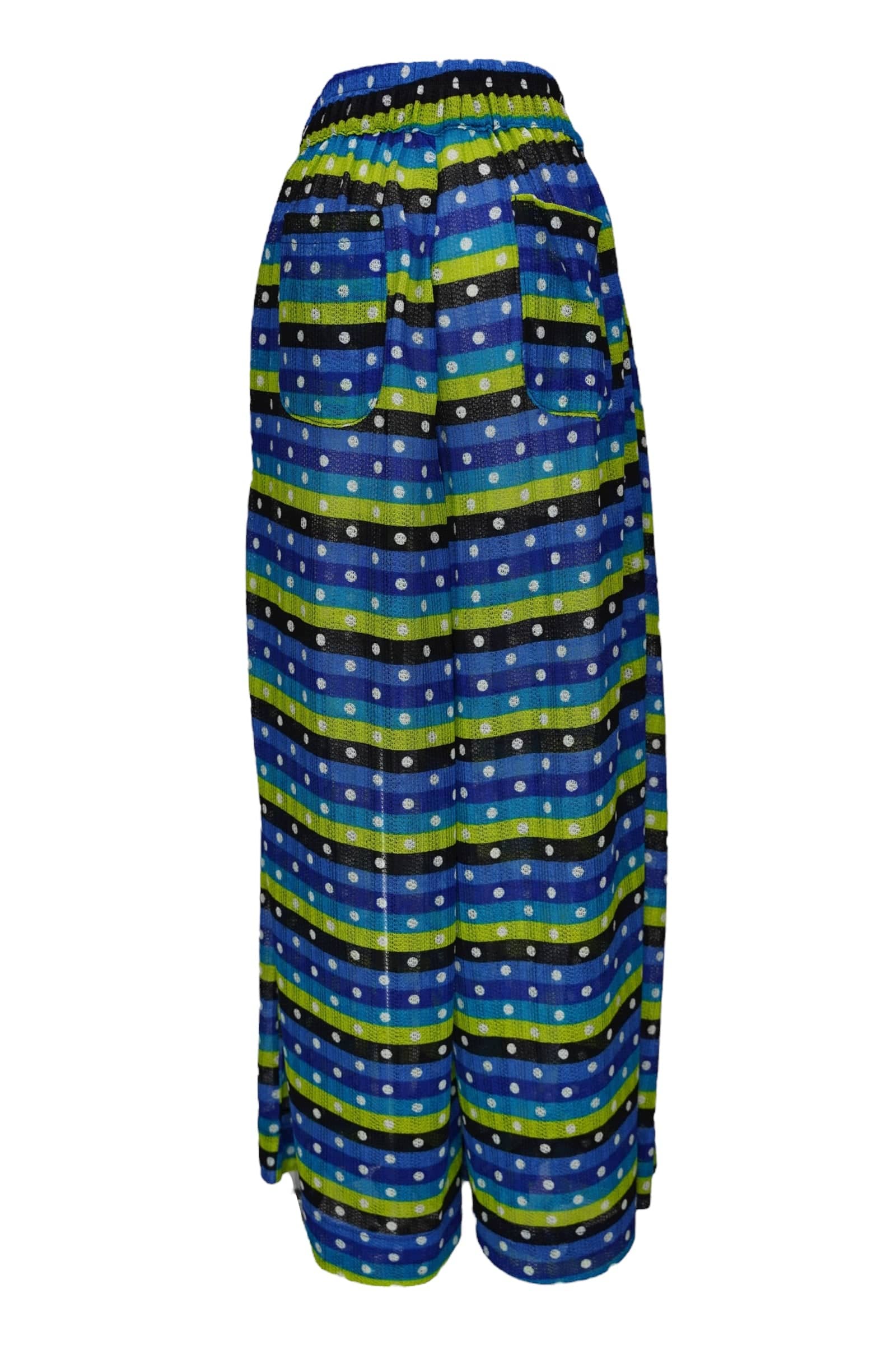 Zevelyn Jean Khadijah Wide Leg Pant KHADIJAH WIDE LEG PANT Lime Dots