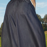 Zevelyn Jean Khadijah Wide Leg Pant KHADIJAH WIDE LEG PANT Midnight Blue Denim