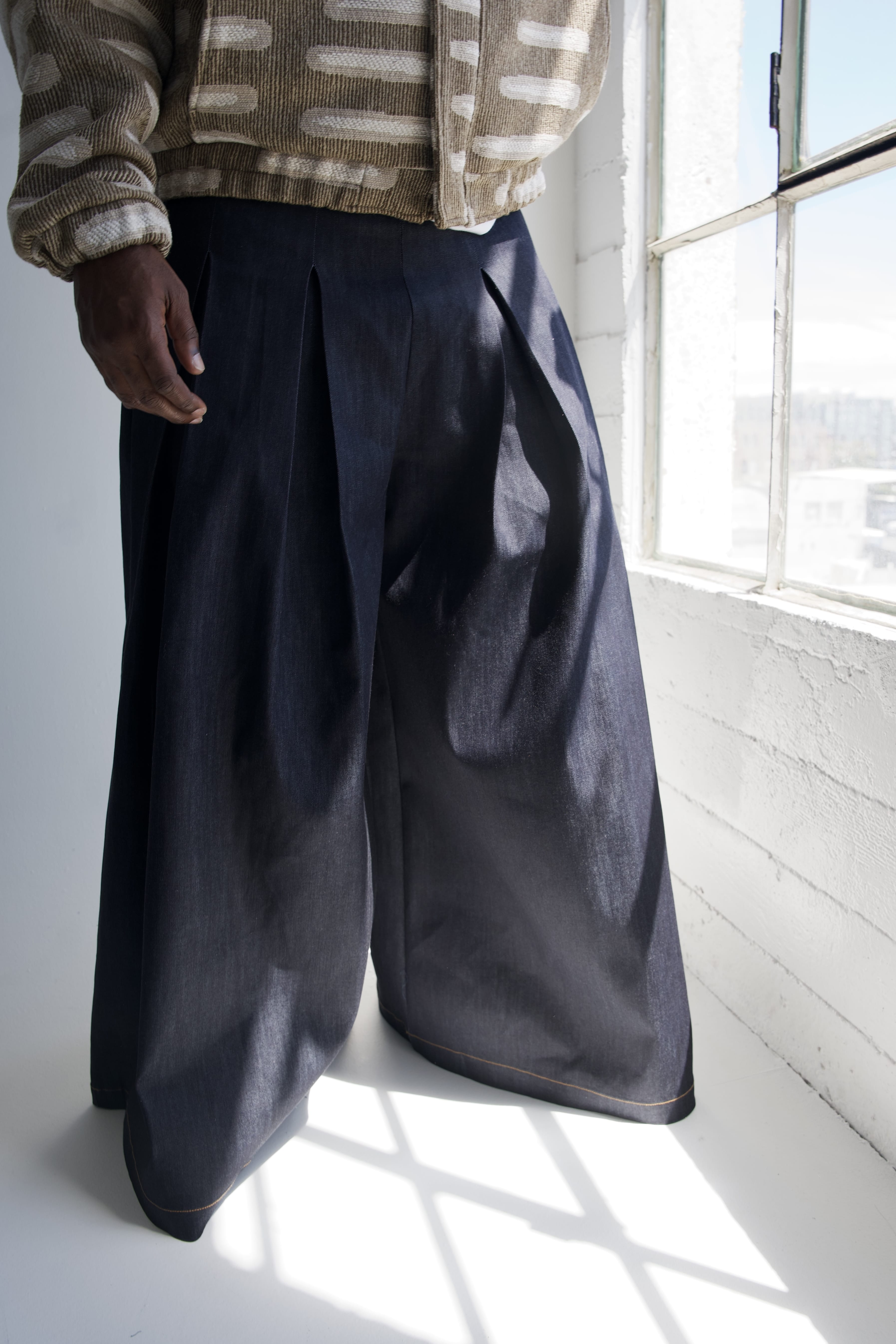 Zevelyn Jean Khadijah Wide Leg Pant KHADIJAH WIDE LEG PANT Midnight Blue Denim