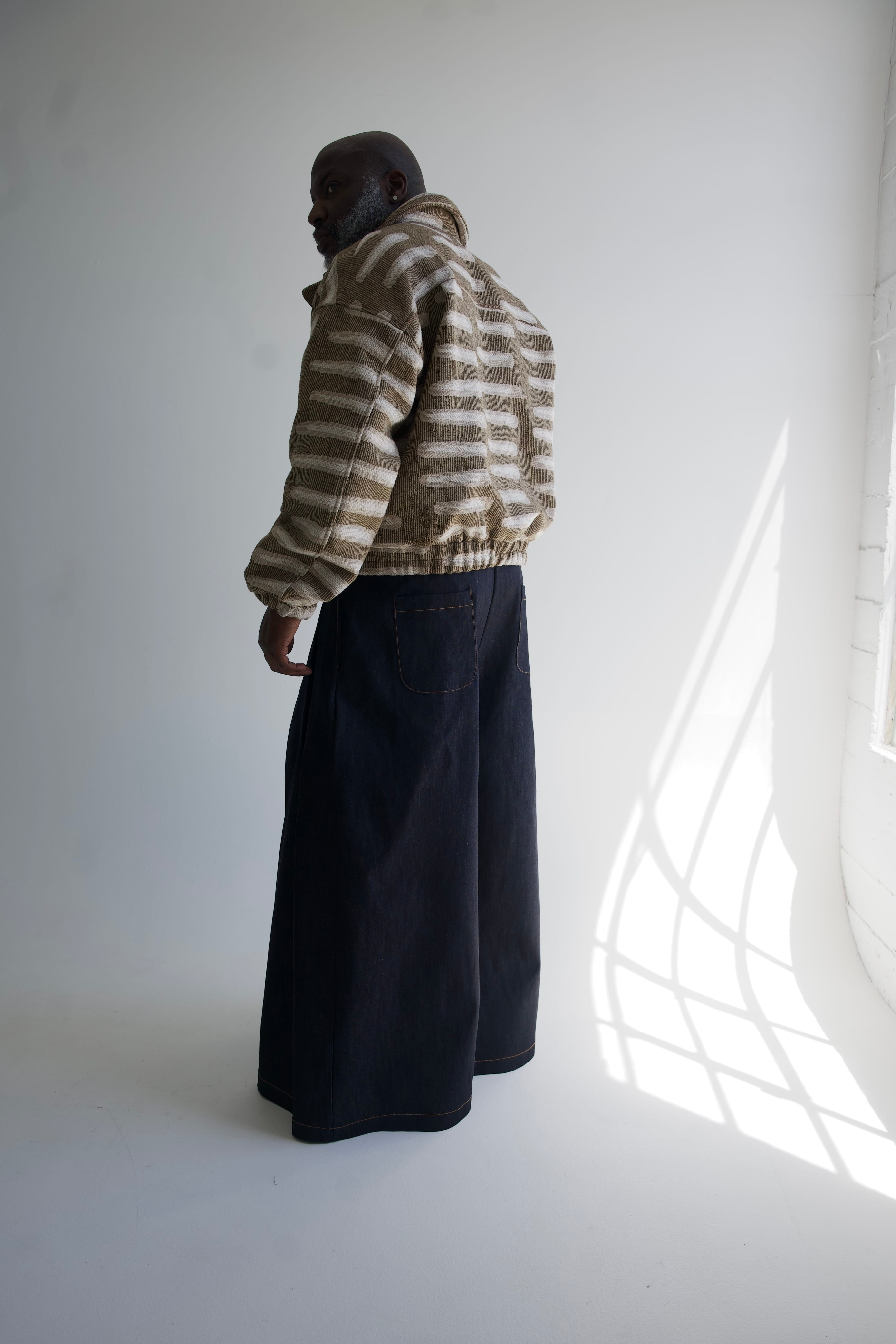 Zevelyn Jean Khadijah Wide Leg Pant KHADIJAH WIDE LEG PANT Midnight Blue Denim