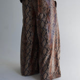 Zevelyn Jean Khadijah Wide Leg Pant KHADIJAH WIDE LEG PANT Mocha Snakeskin