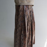 Zevelyn Jean Khadijah Wide Leg Pant KHADIJAH WIDE LEG PANT Mocha Snakeskin