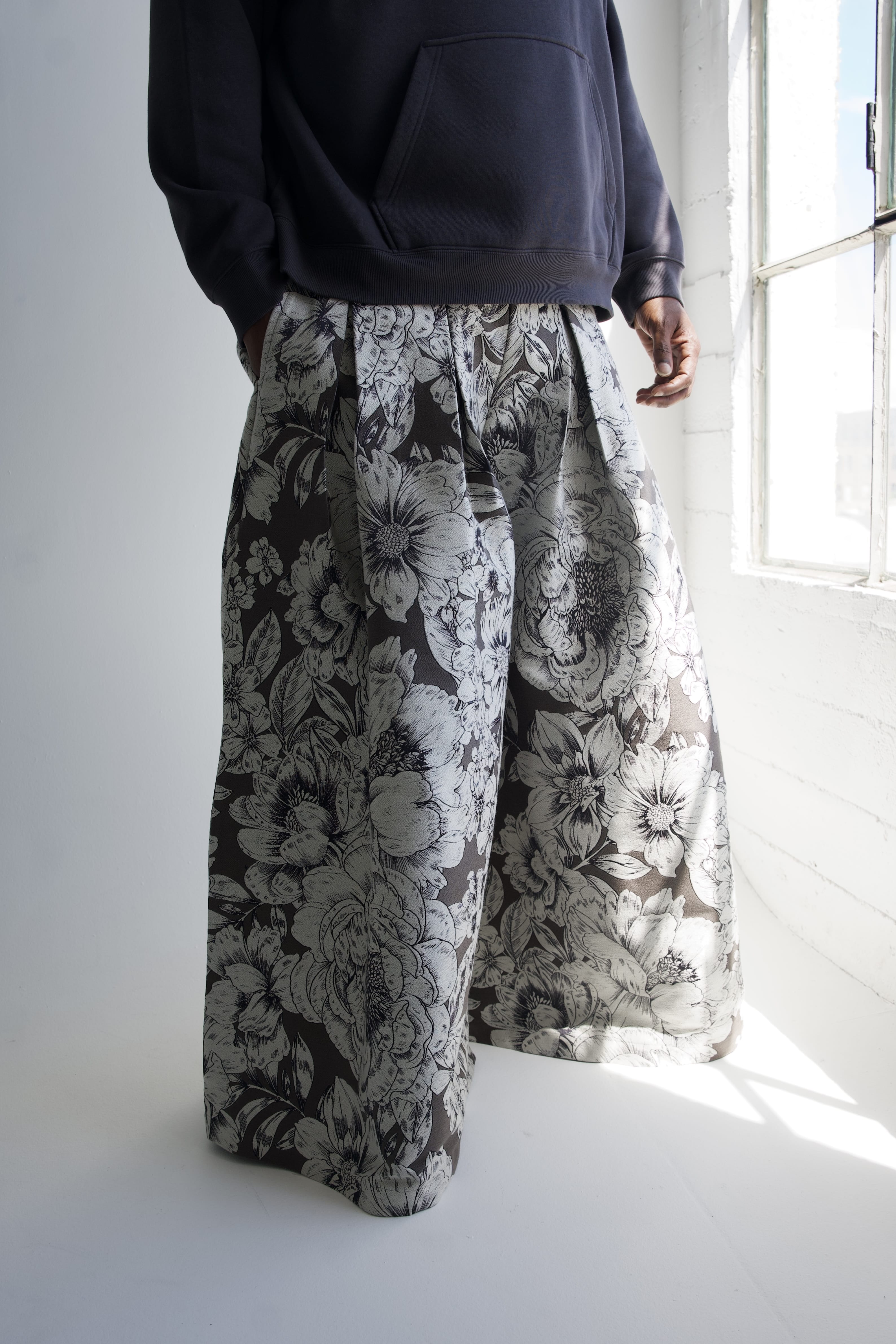 Zevelyn Jean Khadijah Wide Leg Pant KHADIJAH WIDE LEG PANT Noir Bloom