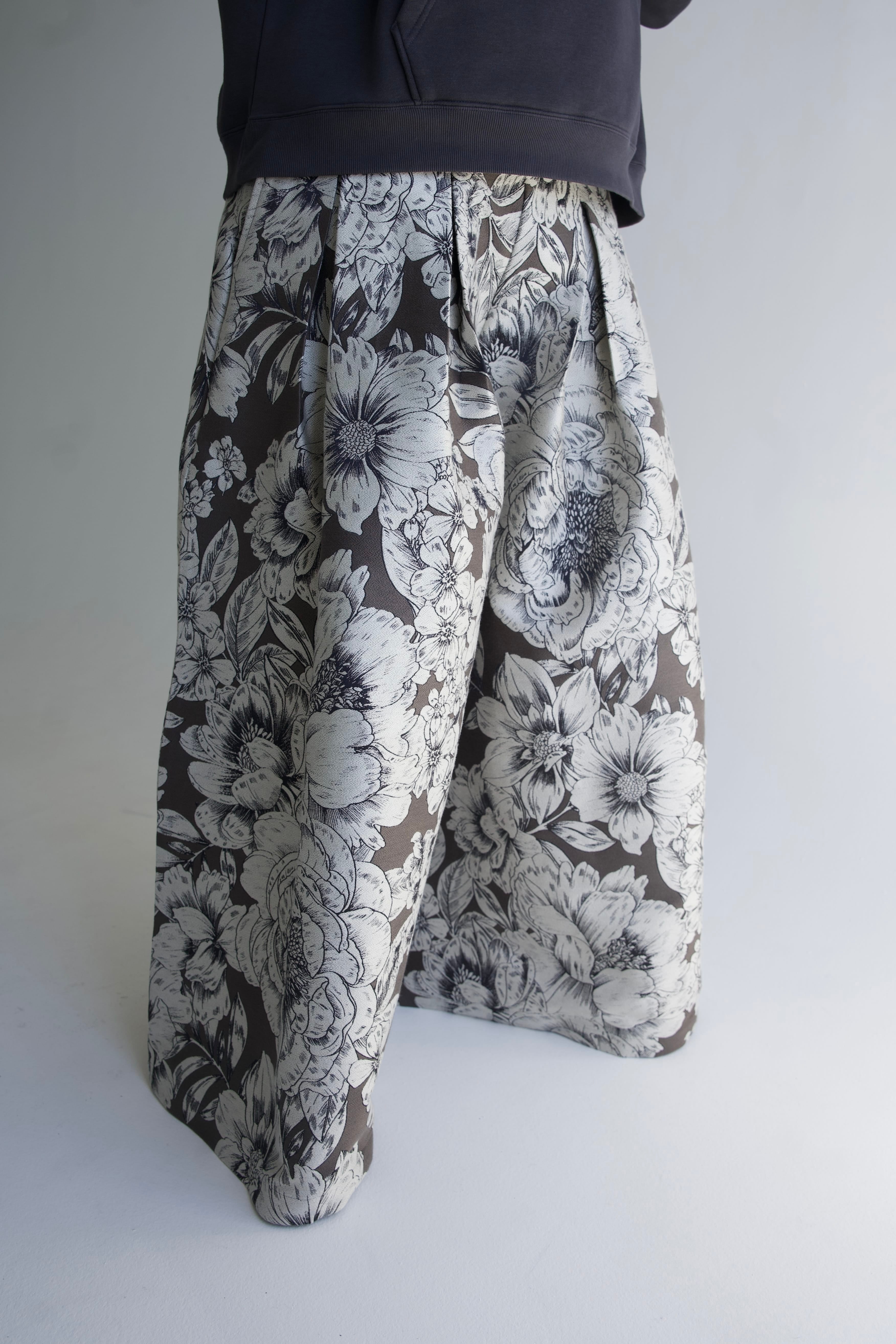 Zevelyn Jean Khadijah Wide Leg Pant KHADIJAH WIDE LEG PANT Noir Bloom
