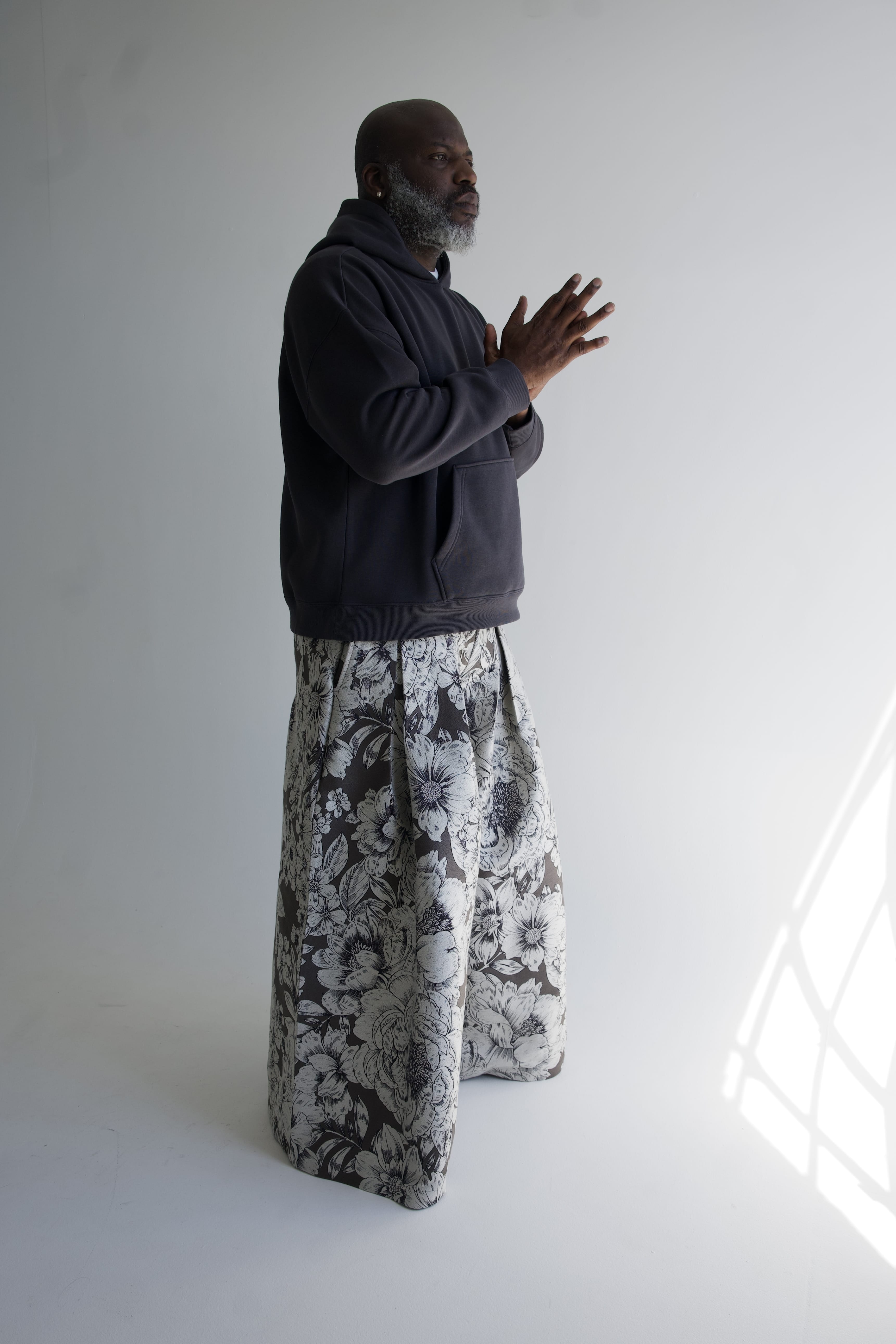 Zevelyn Jean Khadijah Wide Leg Pant KHADIJAH WIDE LEG PANT Noir Bloom