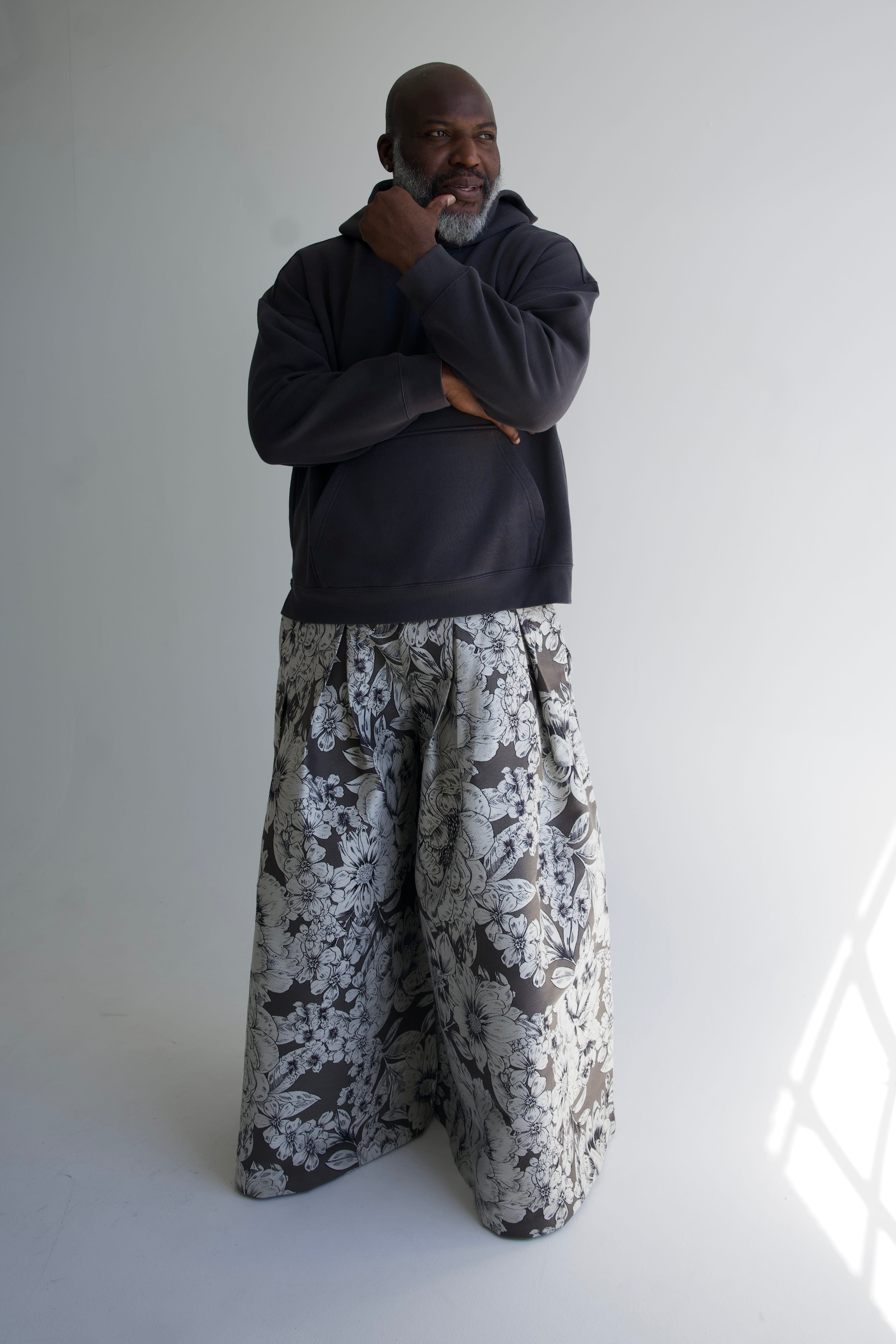 Zevelyn Jean Khadijah Wide Leg Pant KHADIJAH WIDE LEG PANT Noir Bloom