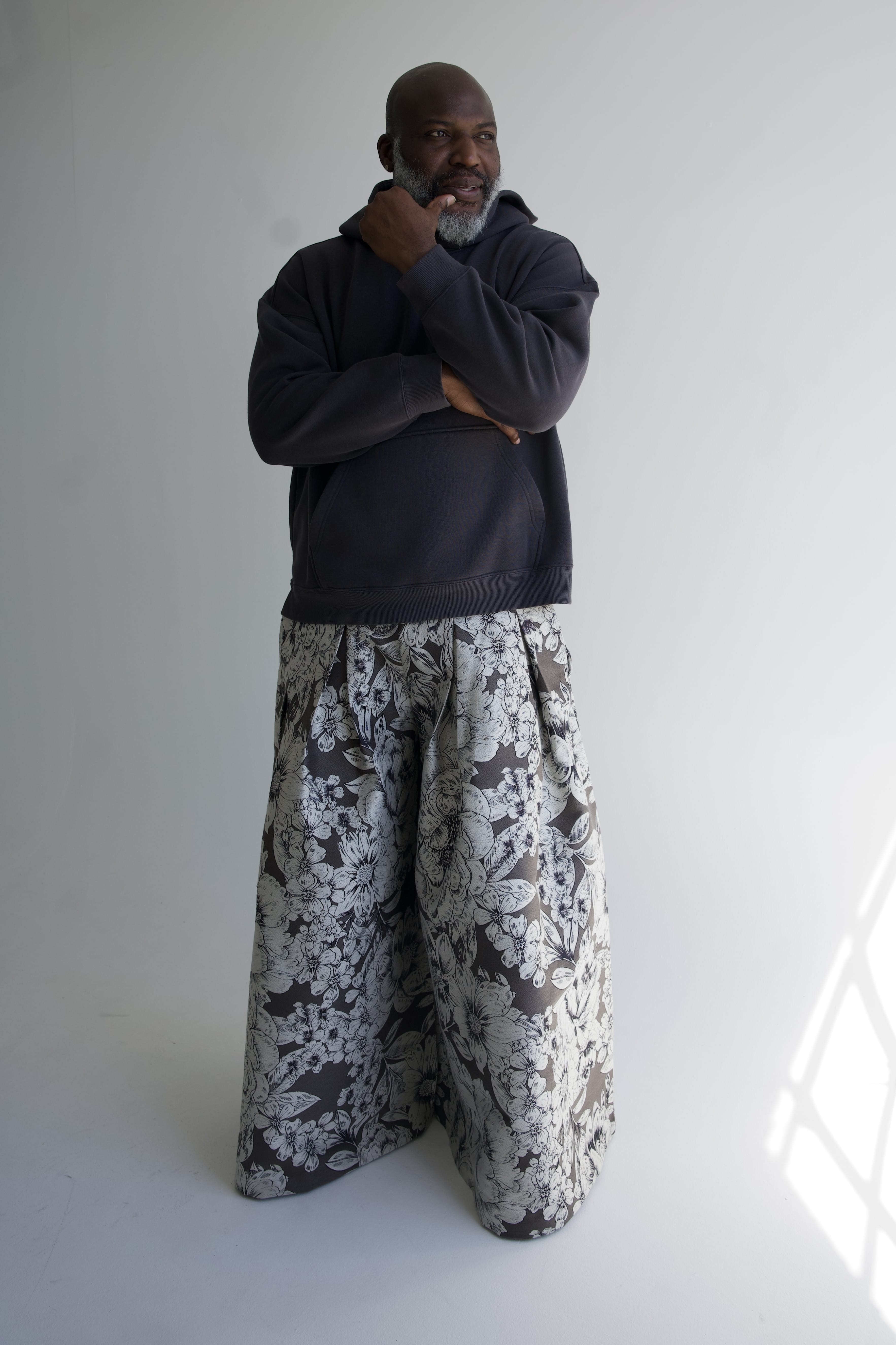 Zevelyn Jean Khadijah Wide Leg Pant KHADIJAH WIDE LEG PANT Noir Bloom