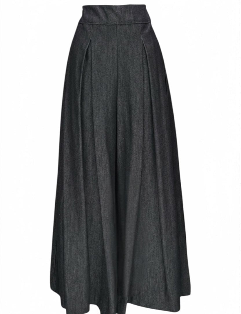 Zevelyn Jean Khadijah Wide Leg Pant KHADIJAH WIDE LEG PANT Onyx Denim