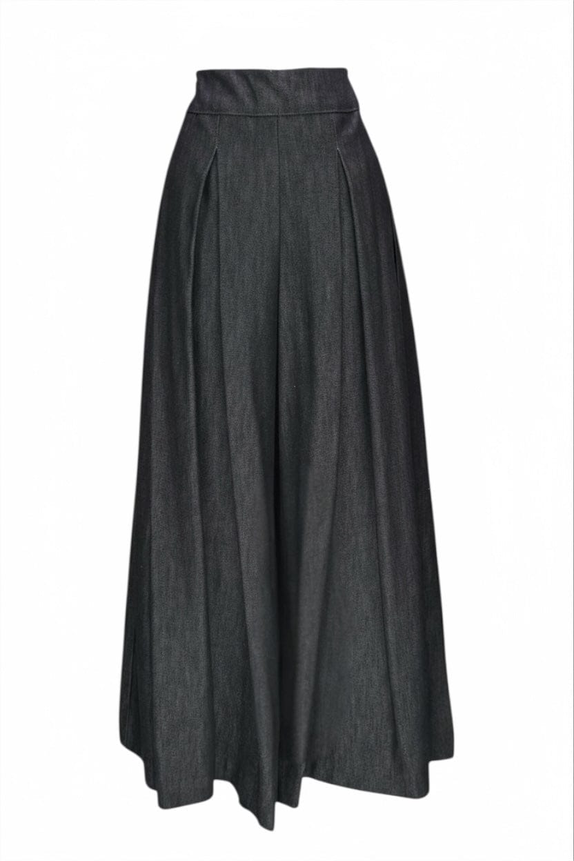 KHADIJAH WIDE LEG PANT Onyx Denim