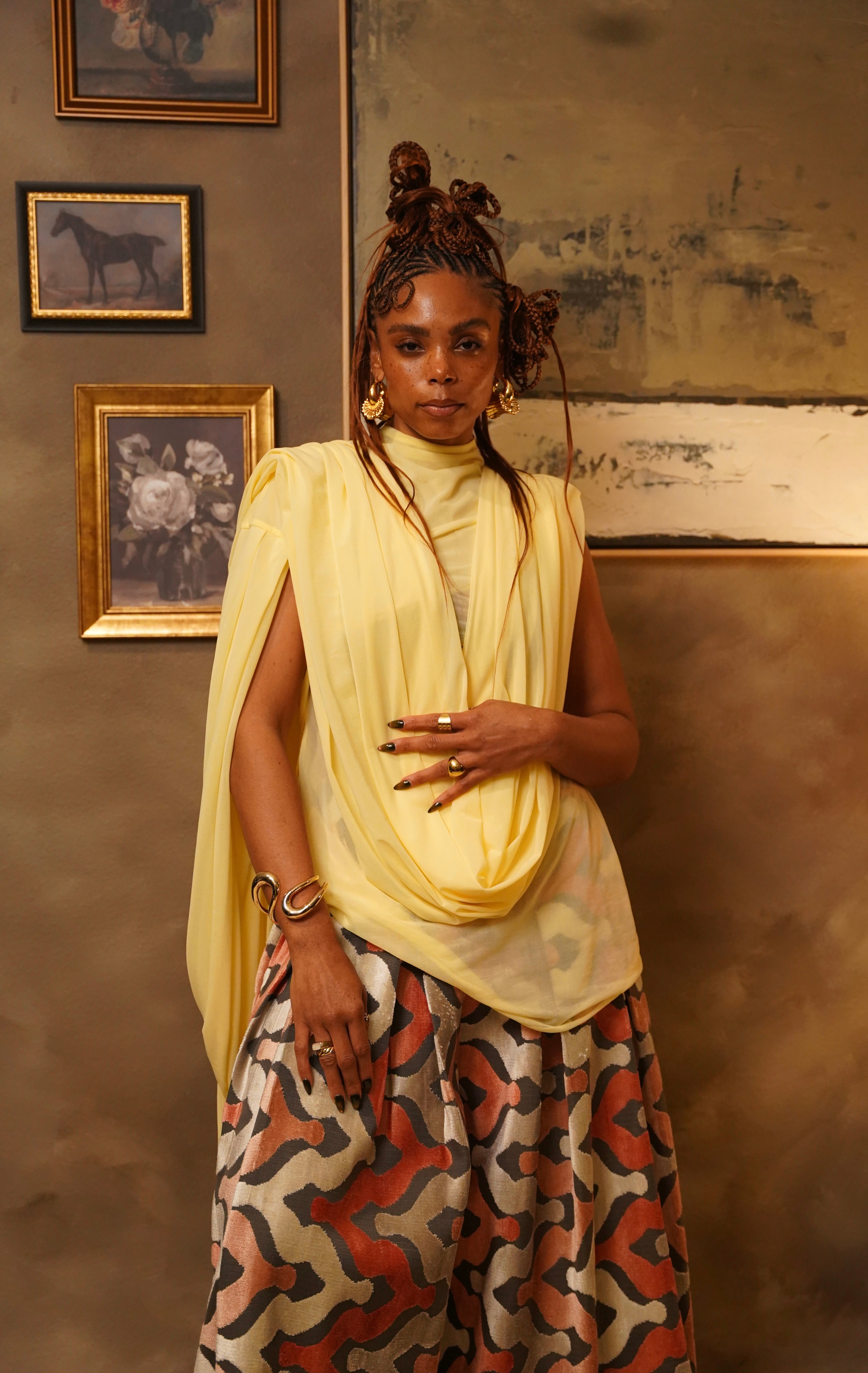 Zevelyn Jean Khadijah Wide Leg Pant KHADIJAH WIDE LEG PANT Peach Haze