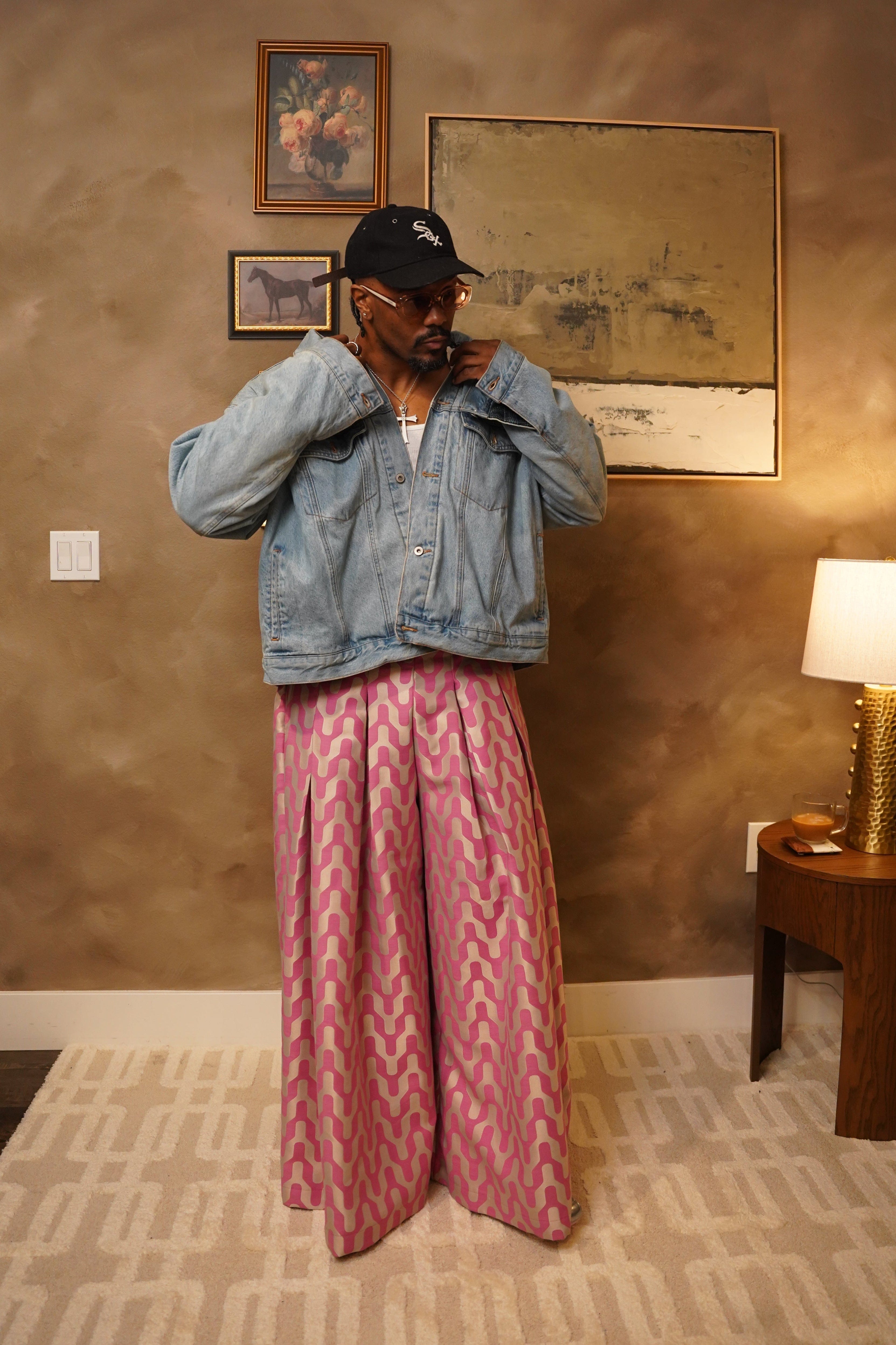 Zevelyn Jean Khadijah Wide Leg Pant KHADIJAH WIDE LEG PANT Pink Taffy