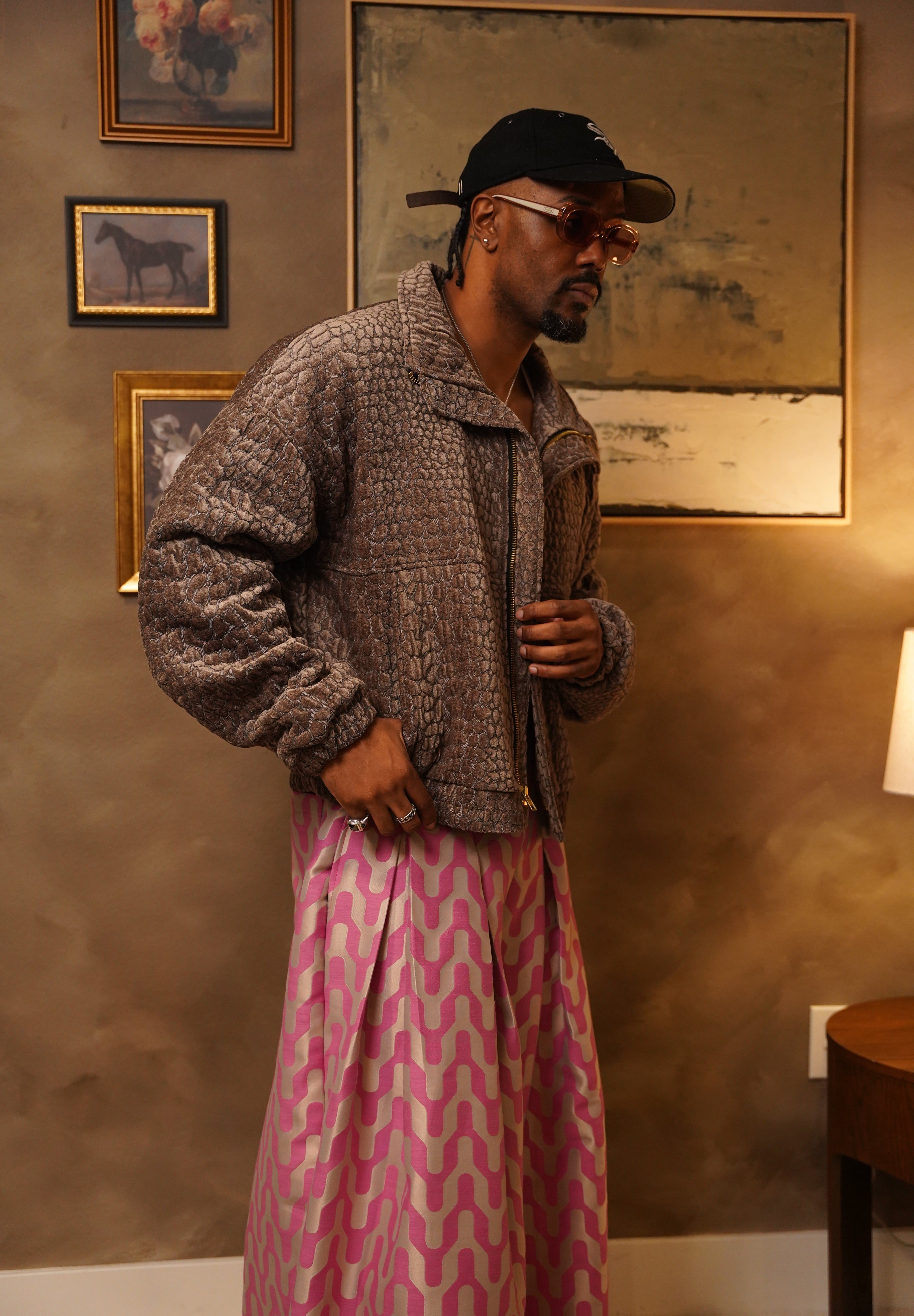 Zevelyn Jean Khadijah Wide Leg Pant KHADIJAH WIDE LEG PANT Pink Taffy