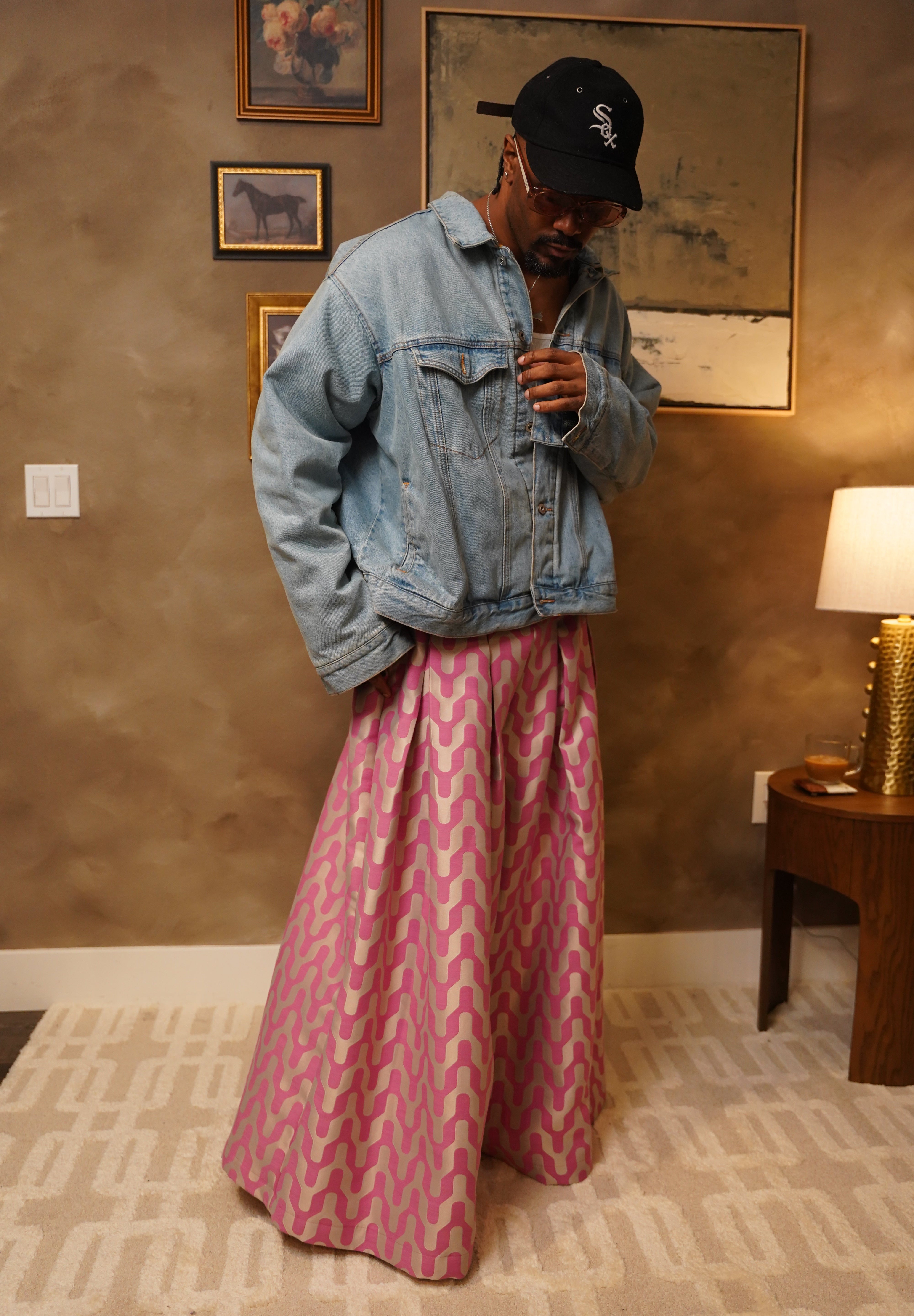 Zevelyn Jean Khadijah Wide Leg Pant KHADIJAH WIDE LEG PANT Pink Taffy