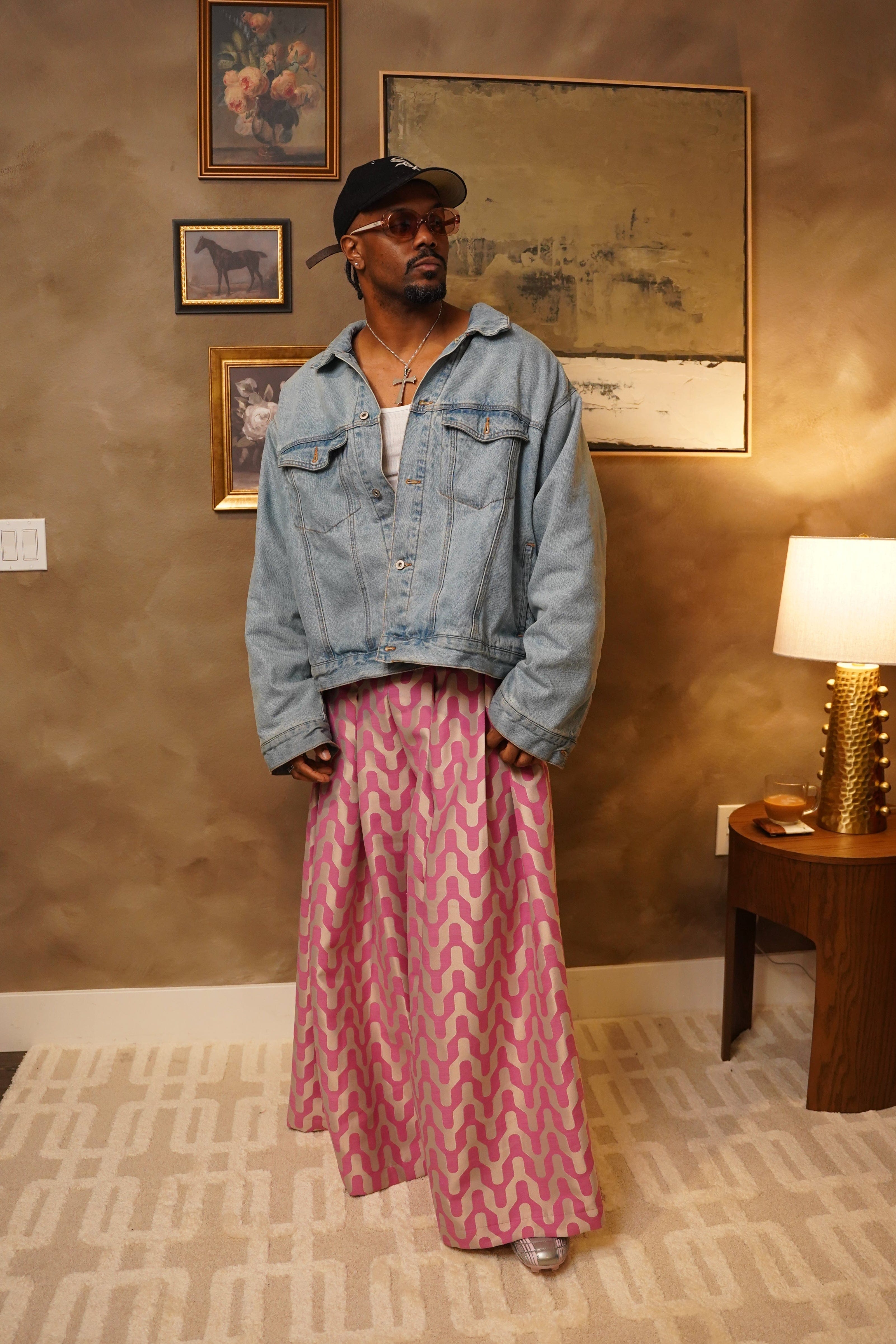 Zevelyn Jean Khadijah Wide Leg Pant KHADIJAH WIDE LEG PANT Pink Taffy