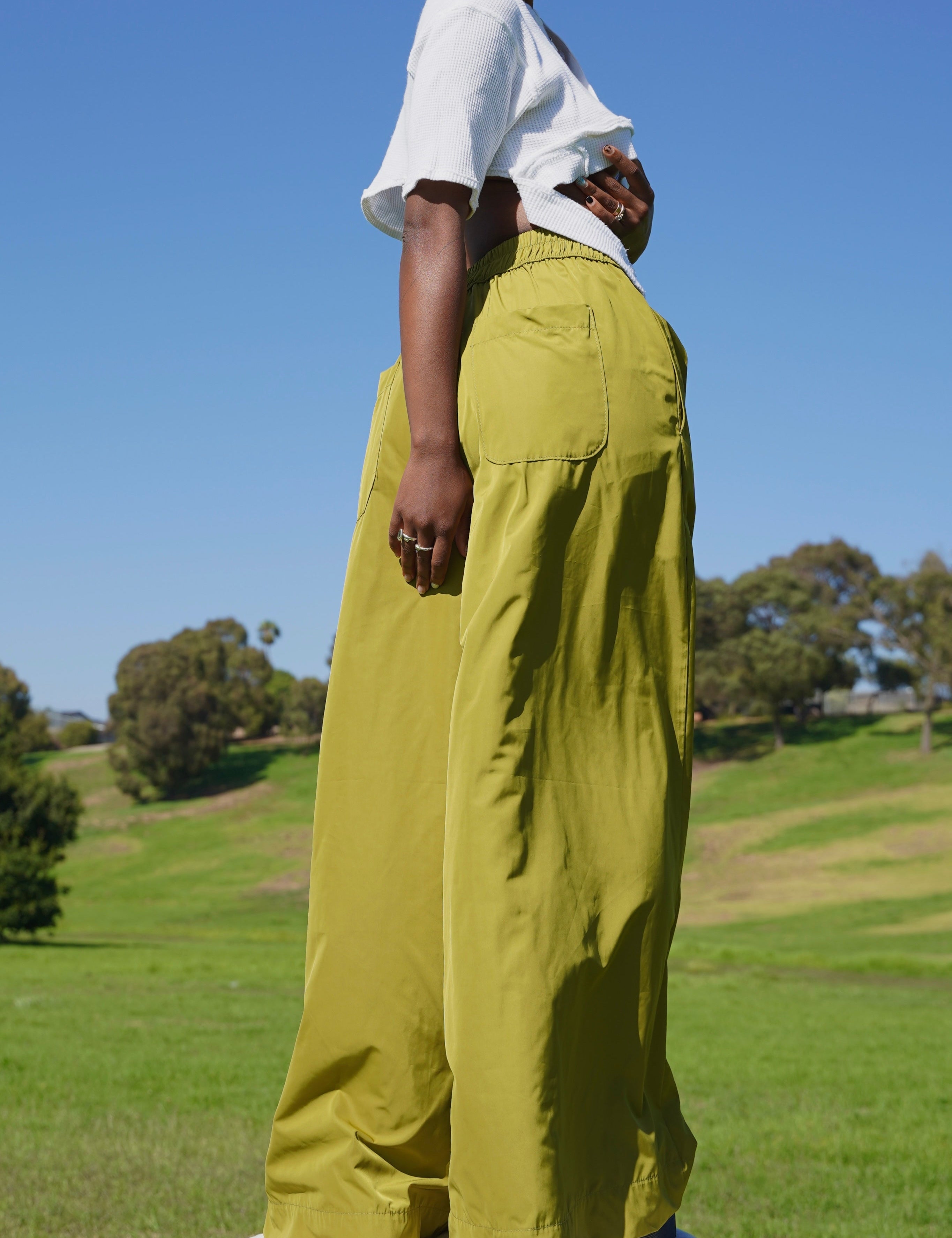 Zevelyn Jean Khadijah Wide Leg Pant KHADIJAH WIDE LEG PANT Pistachio