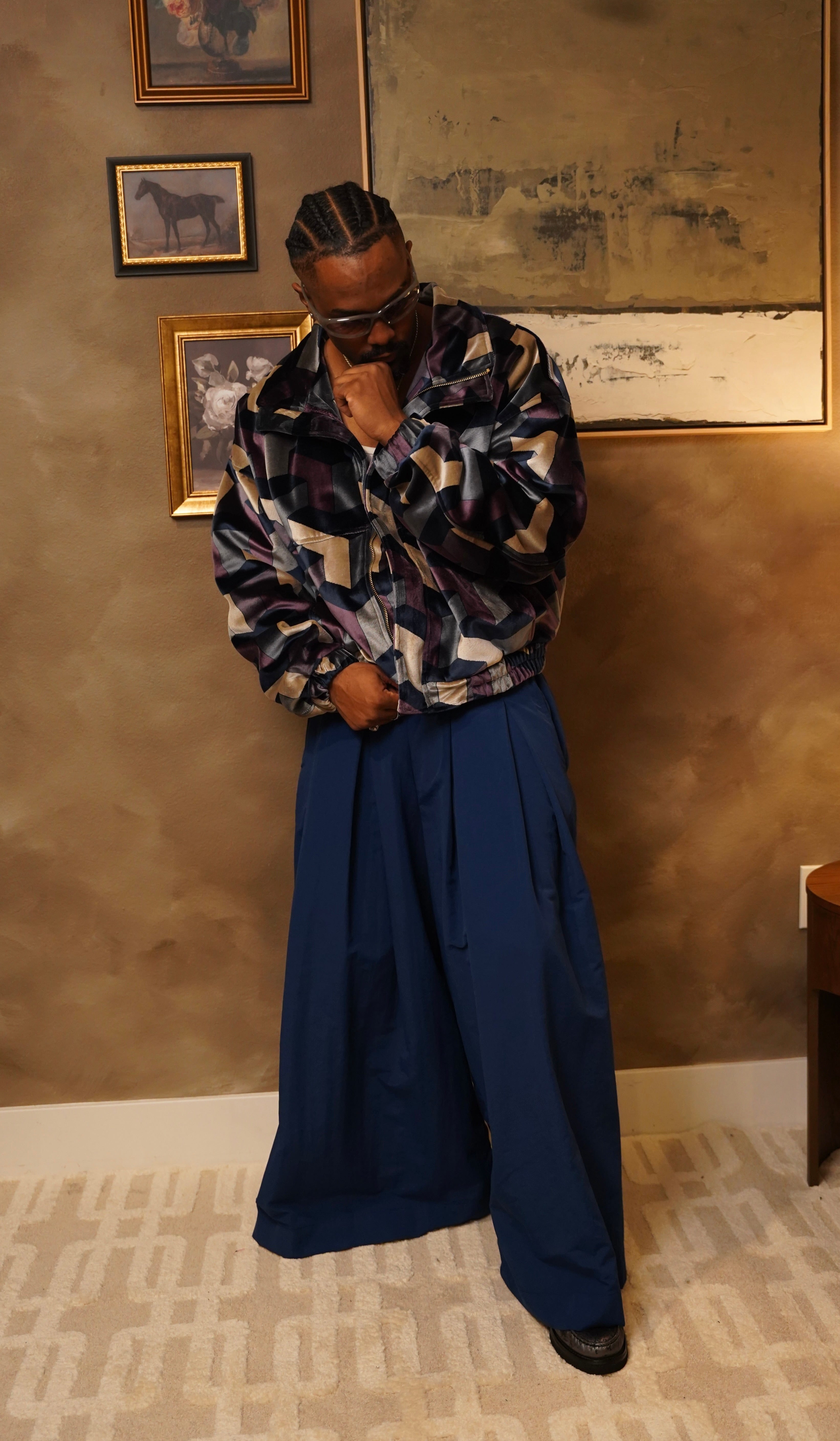 Zevelyn Jean Khadijah Wide Leg Pant KHADIJAH WIDE LEG PANT Sapphire Blue