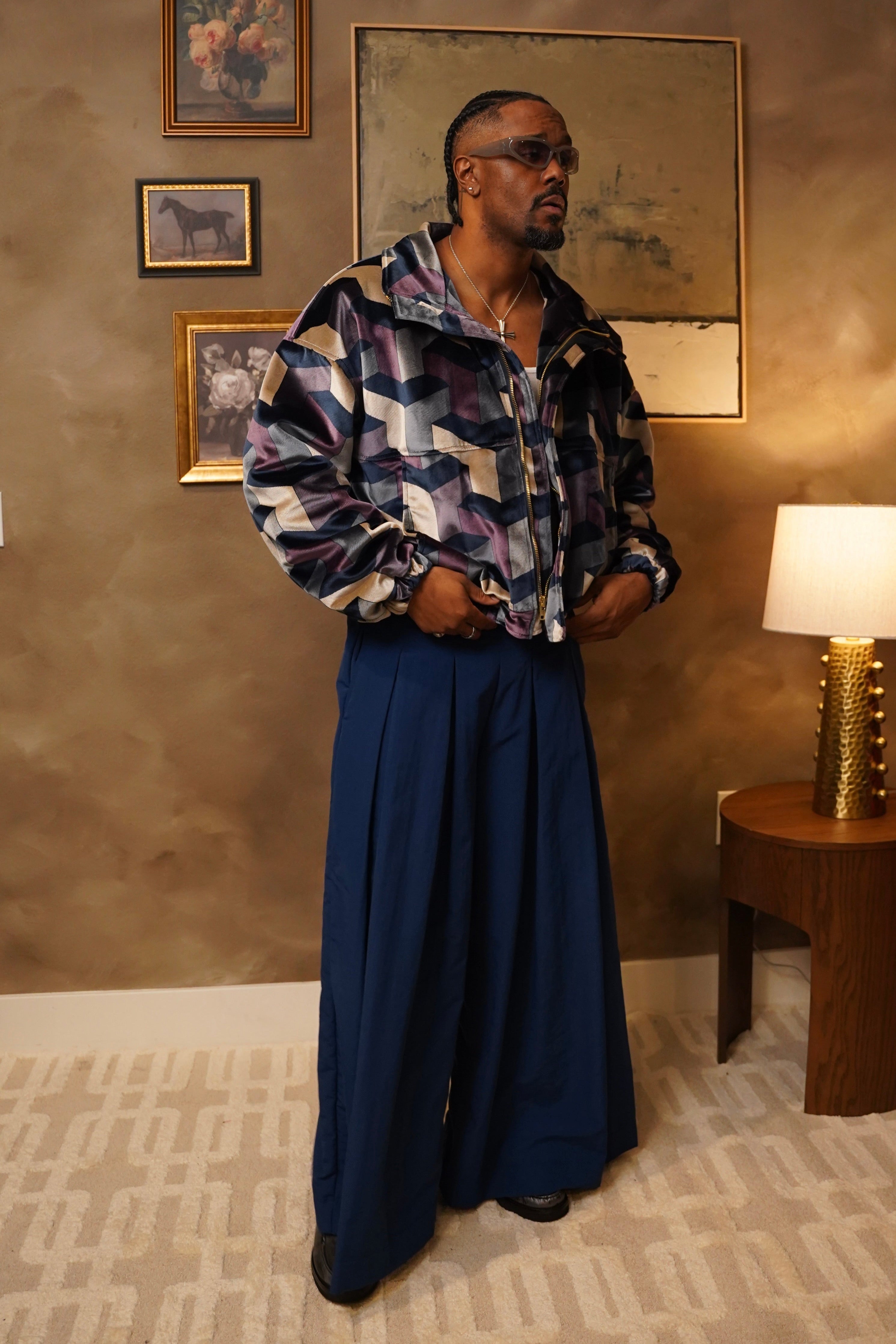 Zevelyn Jean Khadijah Wide Leg Pant KHADIJAH WIDE LEG PANT Sapphire Blue