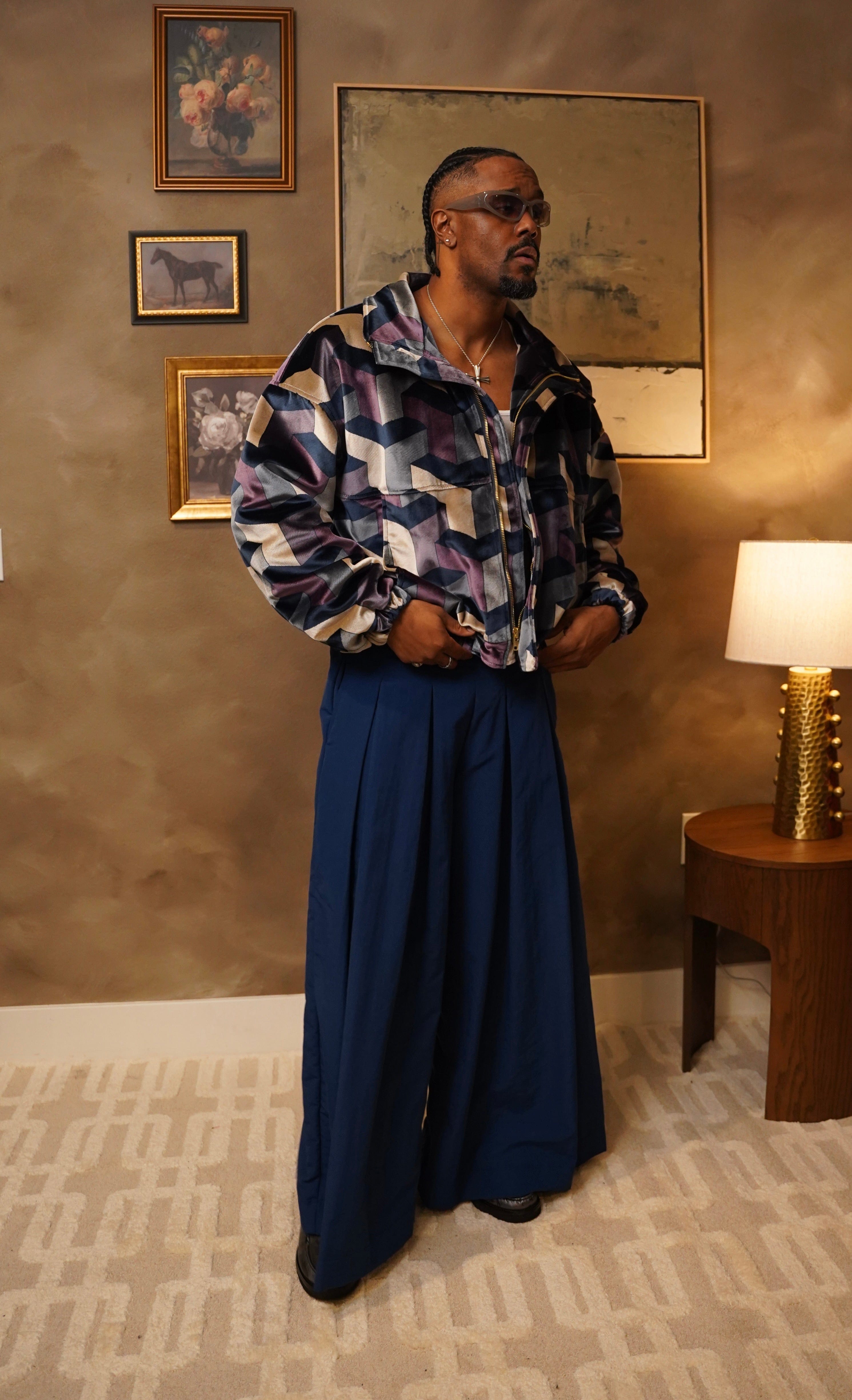 Zevelyn Jean Khadijah Wide Leg Pant KHADIJAH WIDE LEG PANT Sapphire Blue