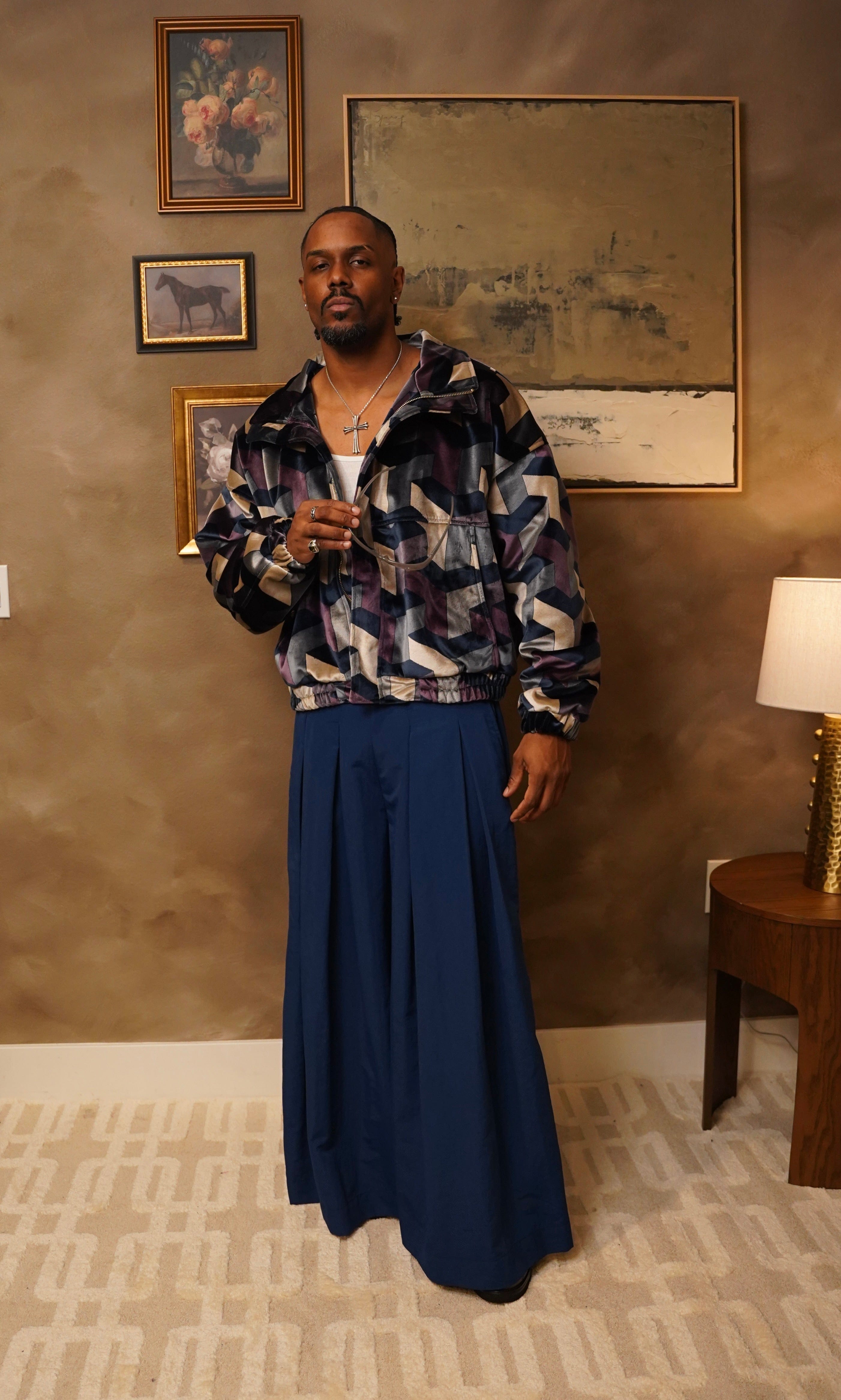 Zevelyn Jean Khadijah Wide Leg Pant KHADIJAH WIDE LEG PANT Sapphire Blue