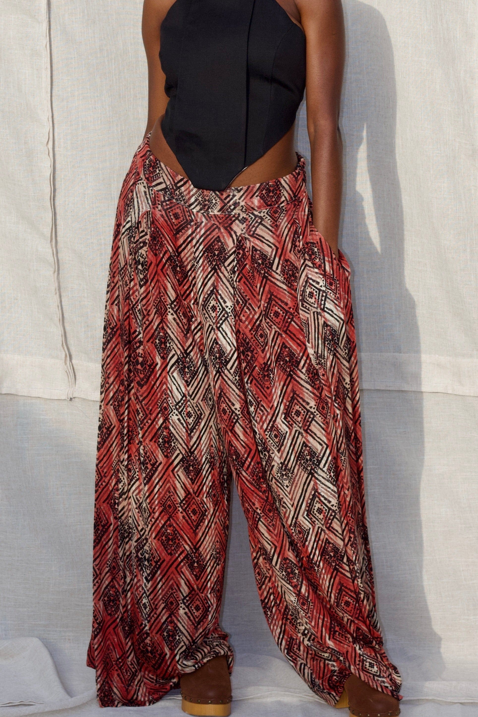 Zevelyn Jean Khadijah Wide Leg Pant KHADIJAH WIDE LEG PANT Scarlet