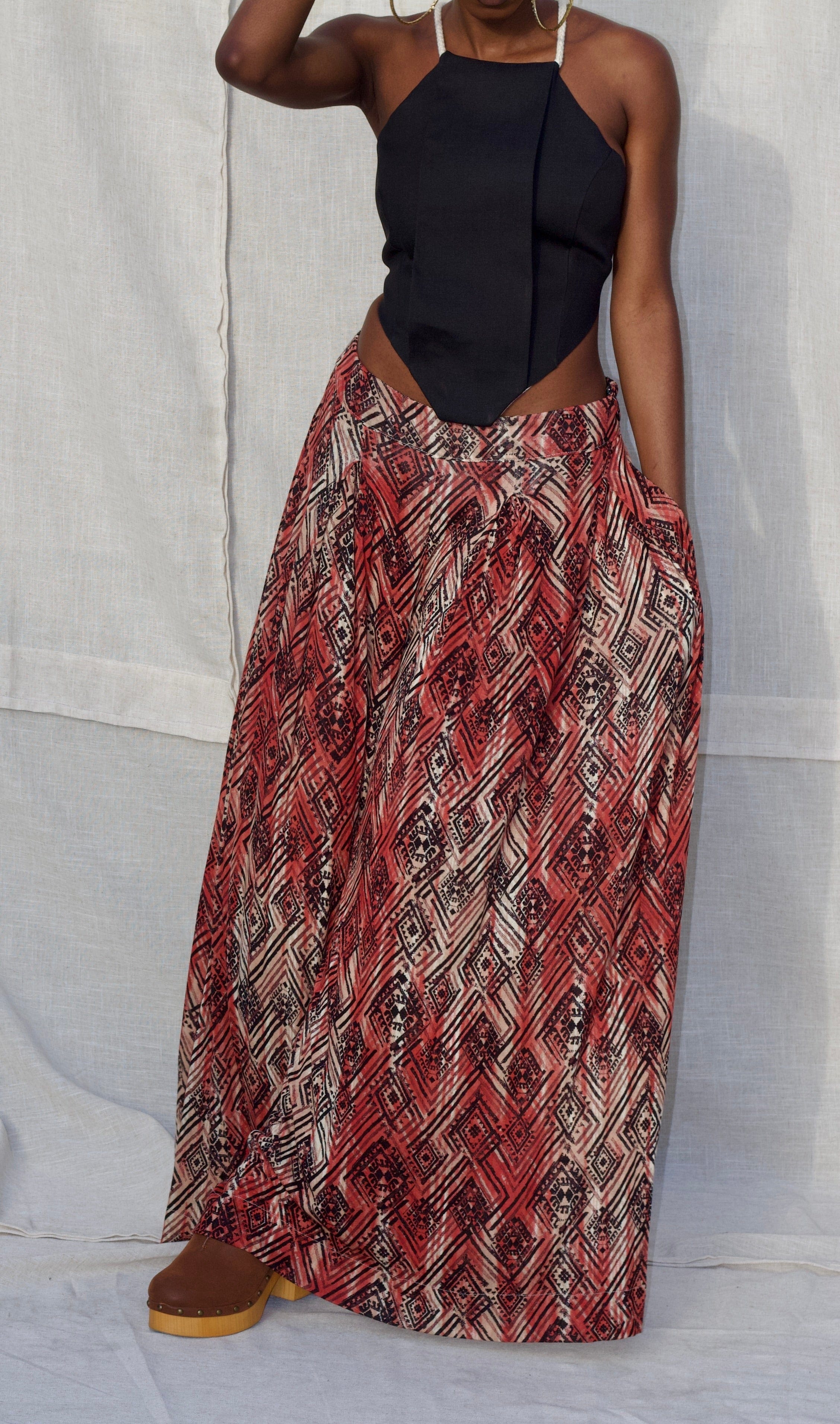 Zevelyn Jean Khadijah Wide Leg Pant KHADIJAH WIDE LEG PANT Scarlet