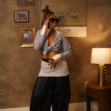 Zevelyn Jean Khadijah Wide Leg Pant KHADIJAH WIDE LEG PANT True Navy