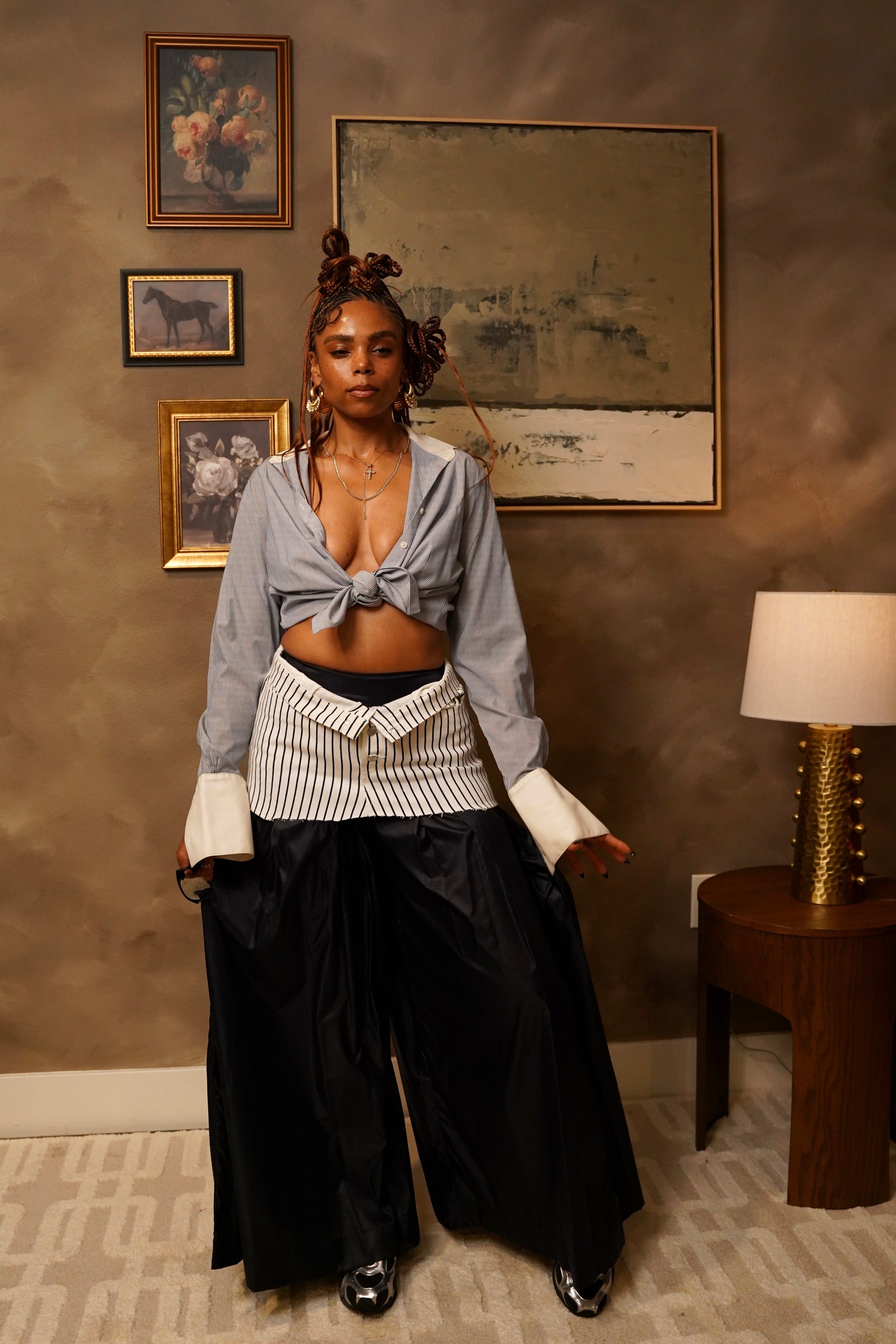 Zevelyn Jean Khadijah Wide Leg Pant KHADIJAH WIDE LEG PANT True Navy