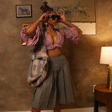 Zevelyn Jean Koda Shorts KODA SHORTS Black Mist Denim