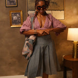 Zevelyn Jean Koda Shorts KODA SHORTS Black Mist Denim