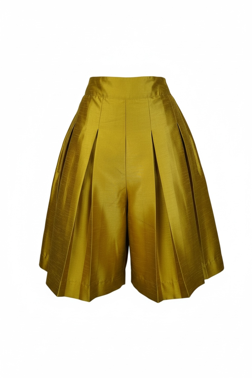 Zevelyn Jean Koda Shorts KODA SHORTS Chartreuse