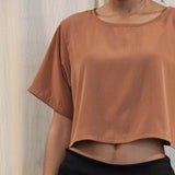 Zevelyn Jean Remi Cropped Blouse Remi Cropped Blouse Cider