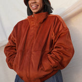 Zevelyn Jean Zane Bomber Jacket ZANE BOMBER Auburn