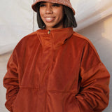 Zevelyn Jean Zane Bomber Jacket ZANE BOMBER Auburn