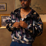 Zevelyn Jean Zane Bomber Jacket ZANE BOMBER Blueberry