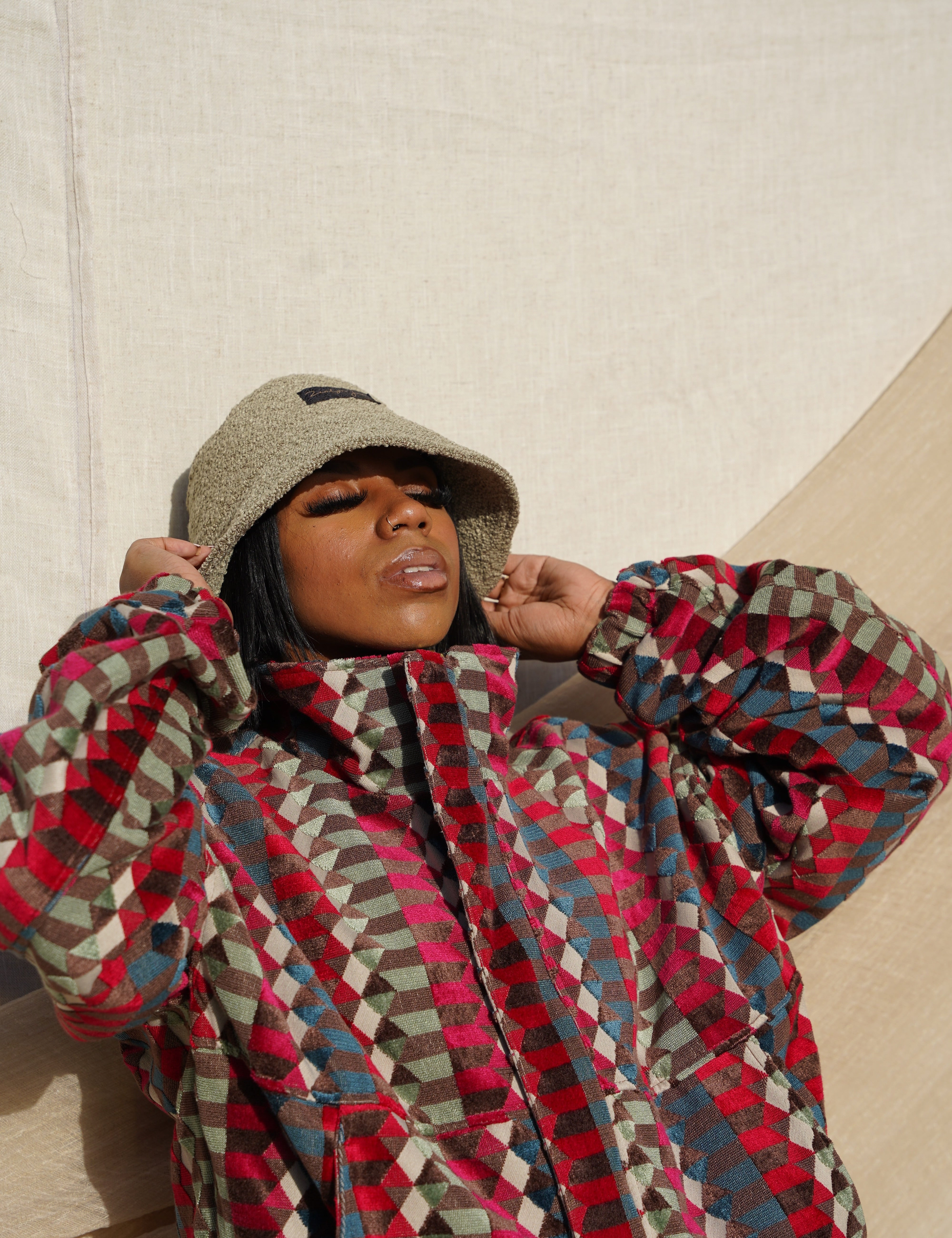Zevelyn Jean Zane Bomber Jacket ZANE BOMBER Navajo