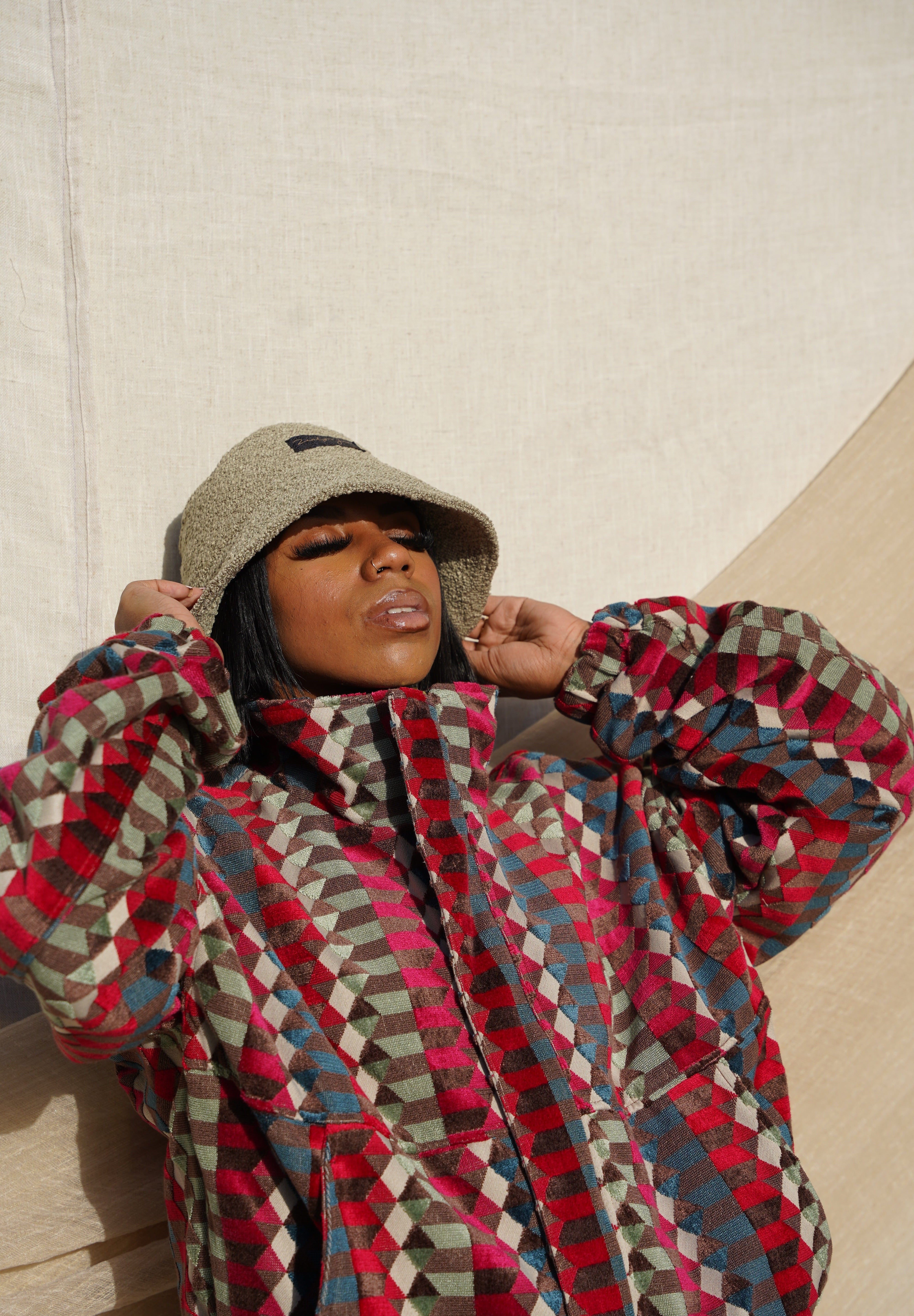 Zevelyn Jean Zane Bomber Jacket ZANE BOMBER Navajo